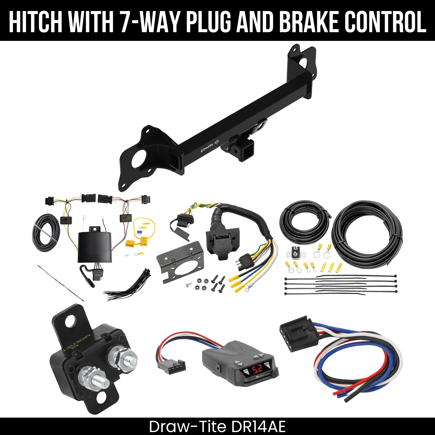 Trailer Hitch , 7-Way , Tekonsha Brakeman IV Brake Control