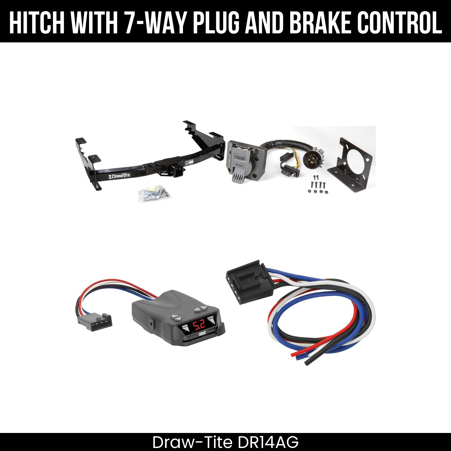 Trailer Hitch , 7-Way , Reese Brakeman IV Brake Control