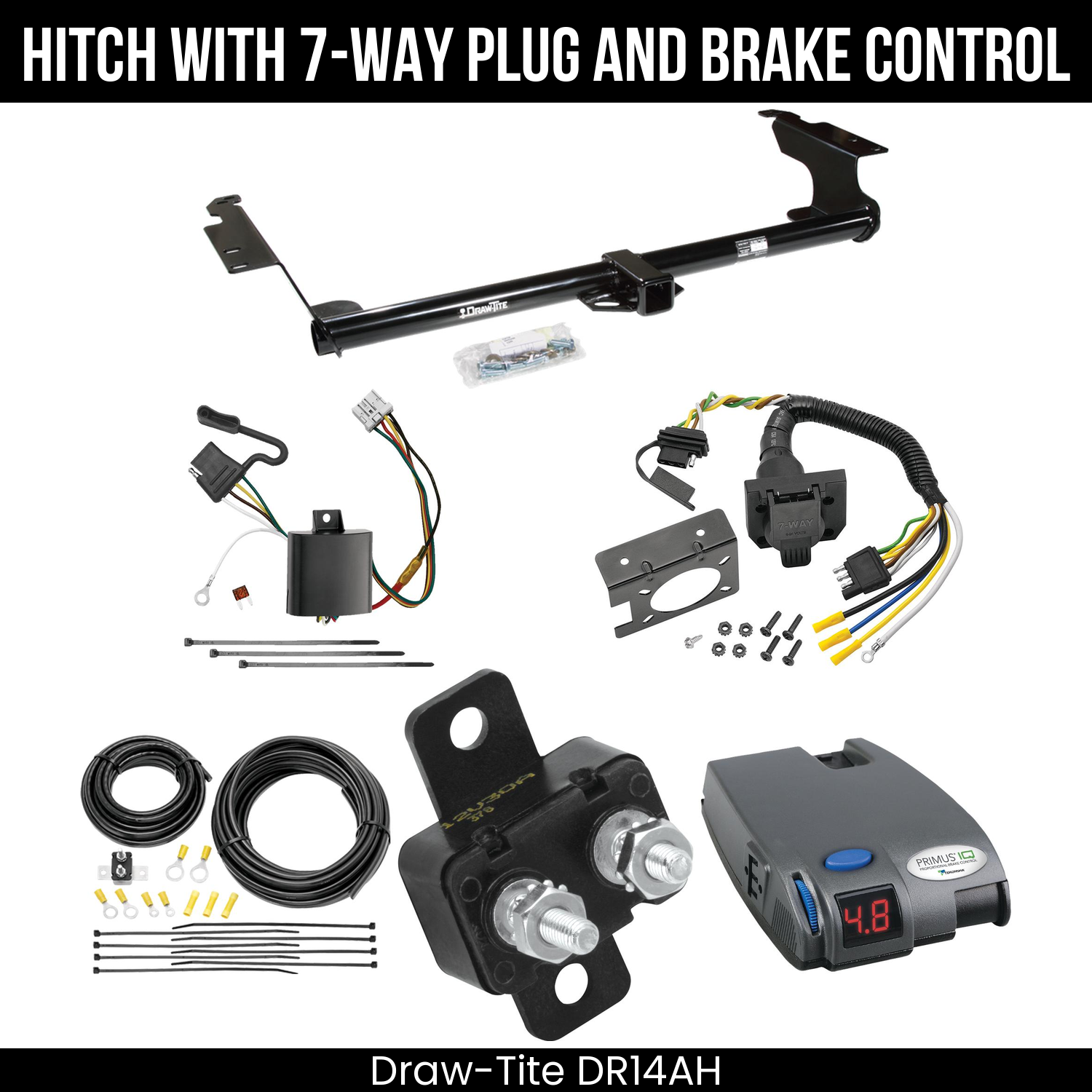 Trailer Hitch , 7-Way , Tekonsha Primus IQ Brake Control