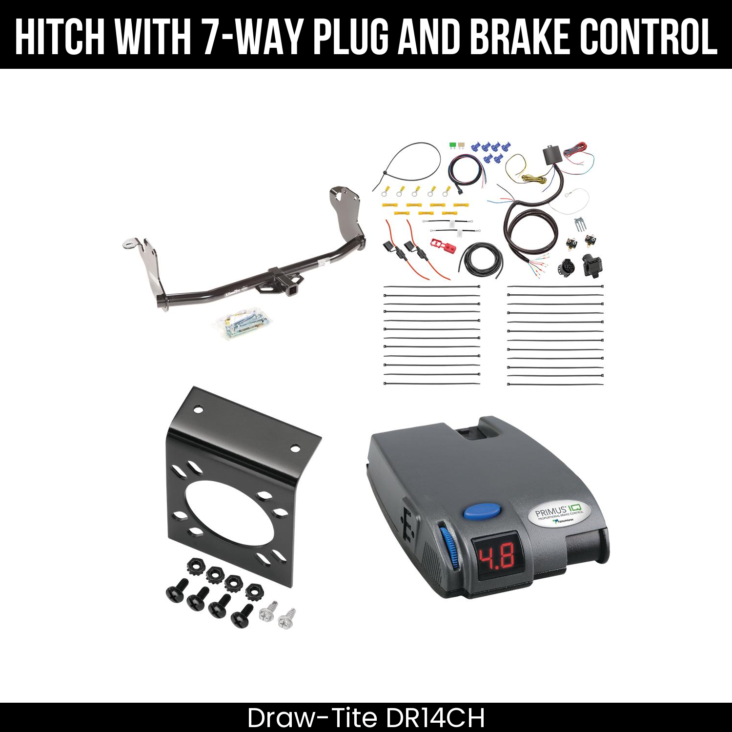Trailer Hitch , 7-Way , Tekonsha Primus IQ Brake Control
