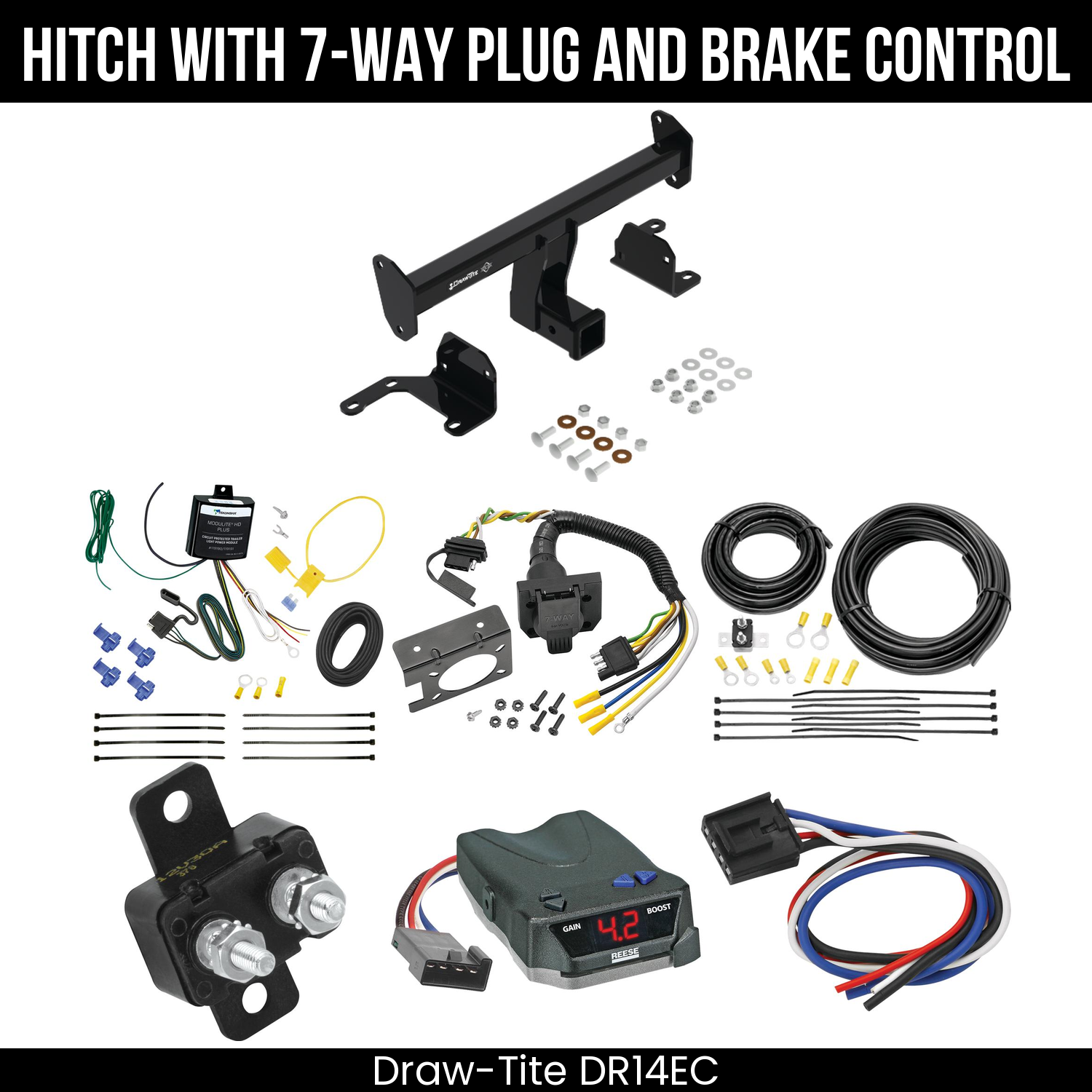 Trailer Hitch , 7-Way , Reese Brake EVN Control