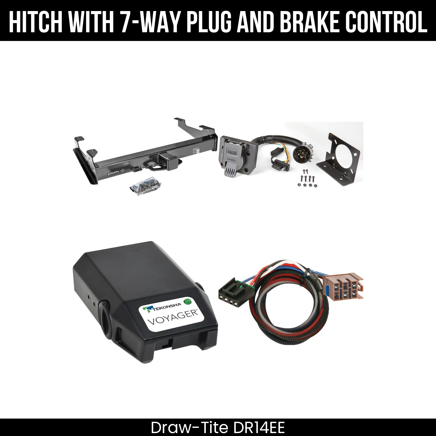 Trailer Hitch , 7-Way , Tekonsha Voyager Brake Control