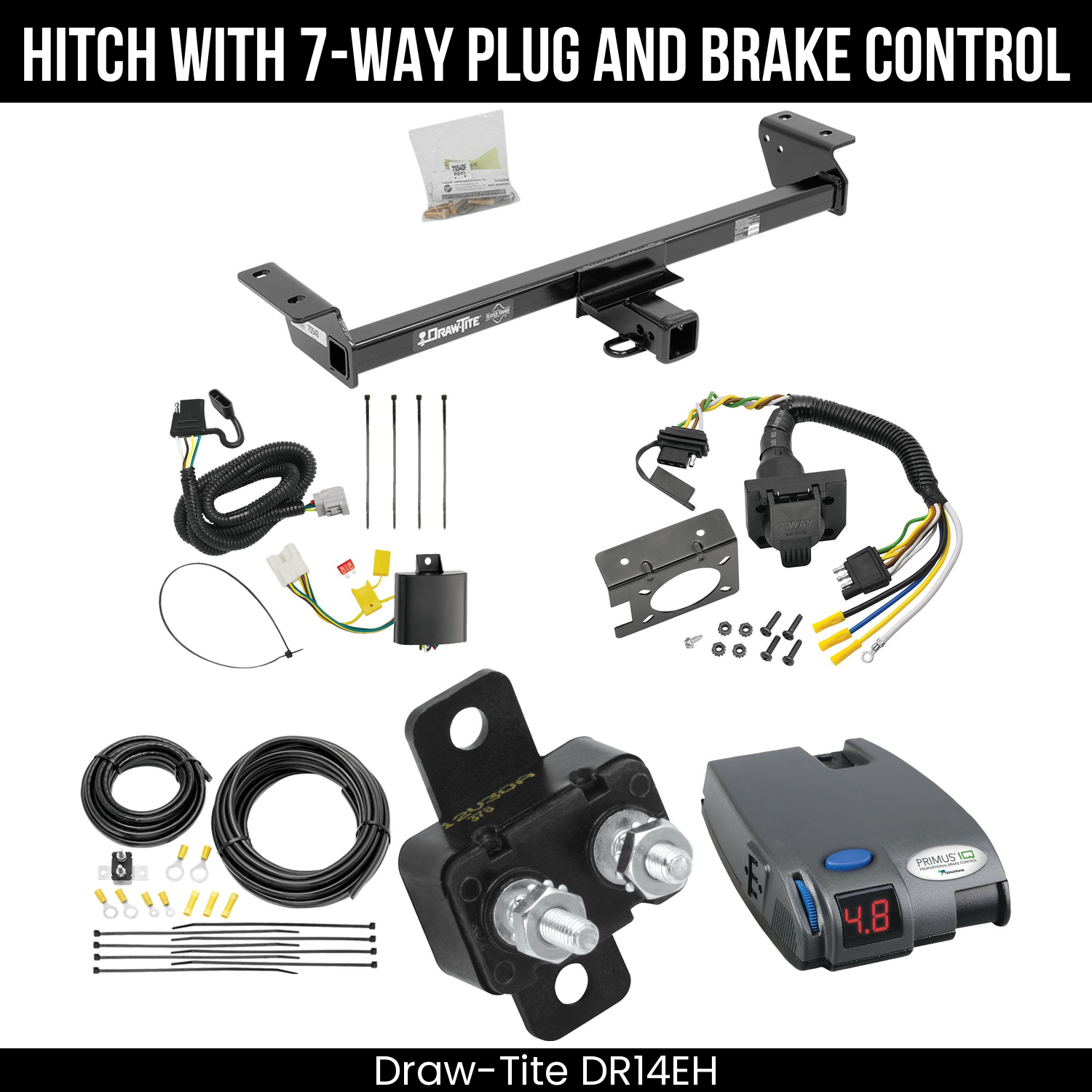 Trailer Hitch , 7-Way , Tekonsha Primus IQ Brake Control
