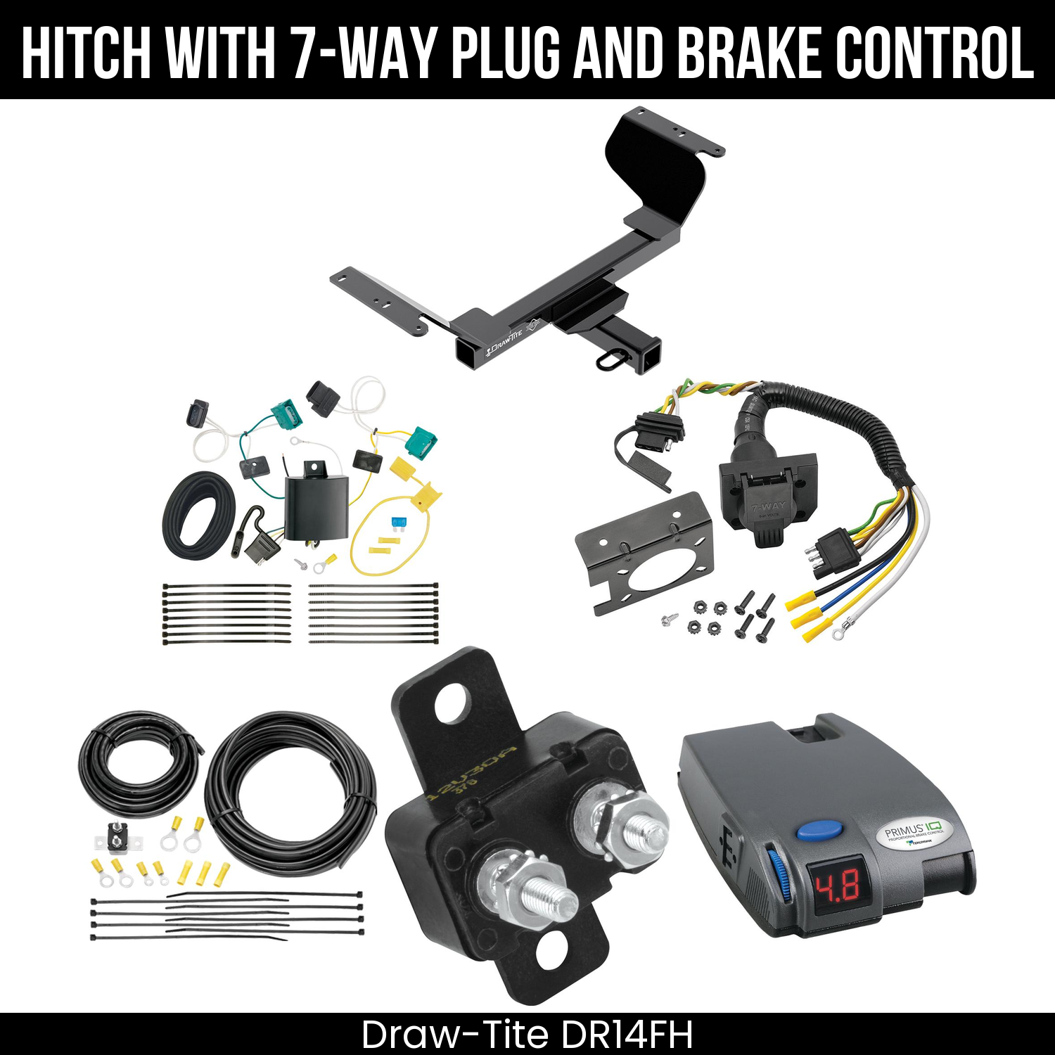 Trailer Hitch , 7-Way , Tekonsha Primus IQ Brake Control