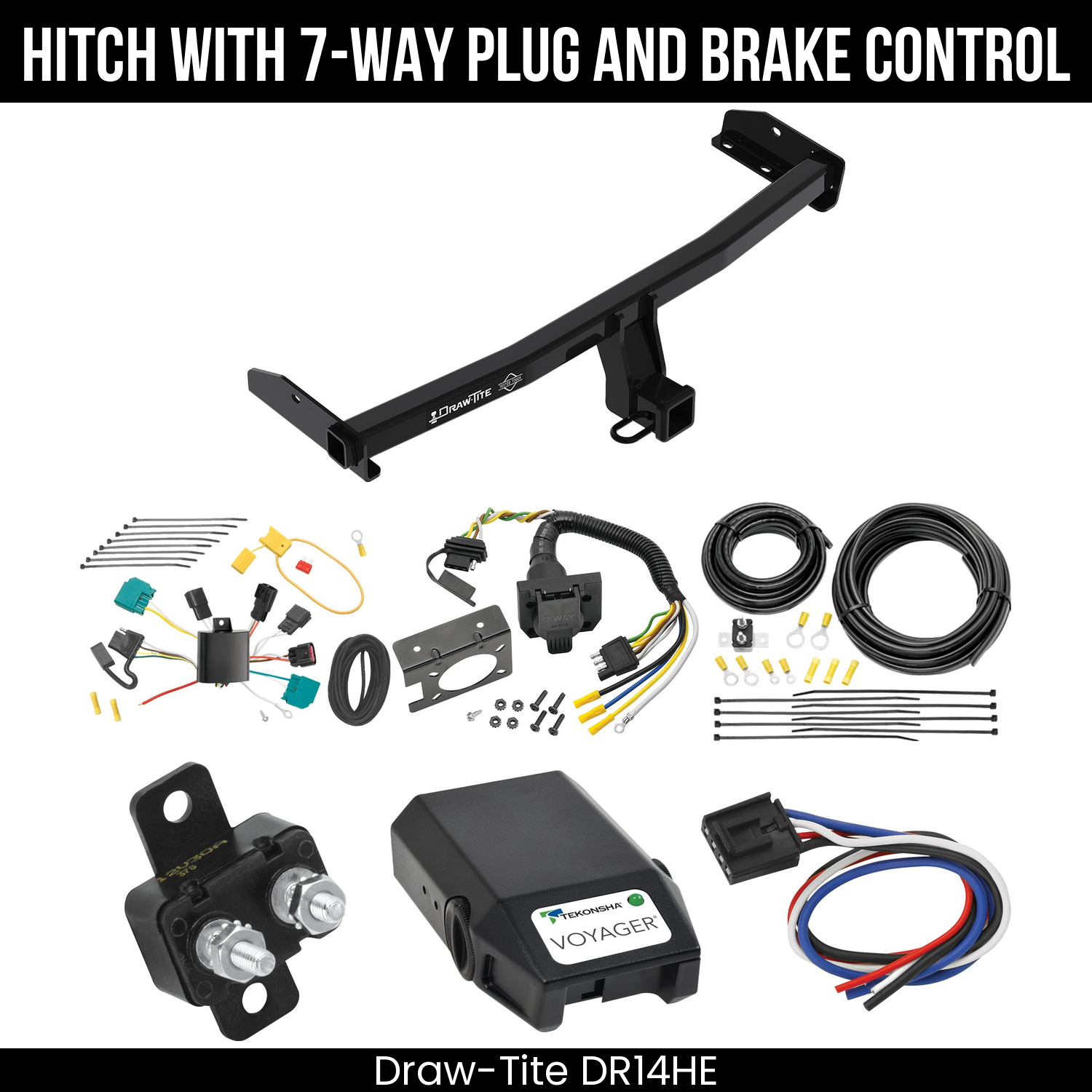Trailer Hitch , 7-Way , Tekonsha Voyager Brake Control