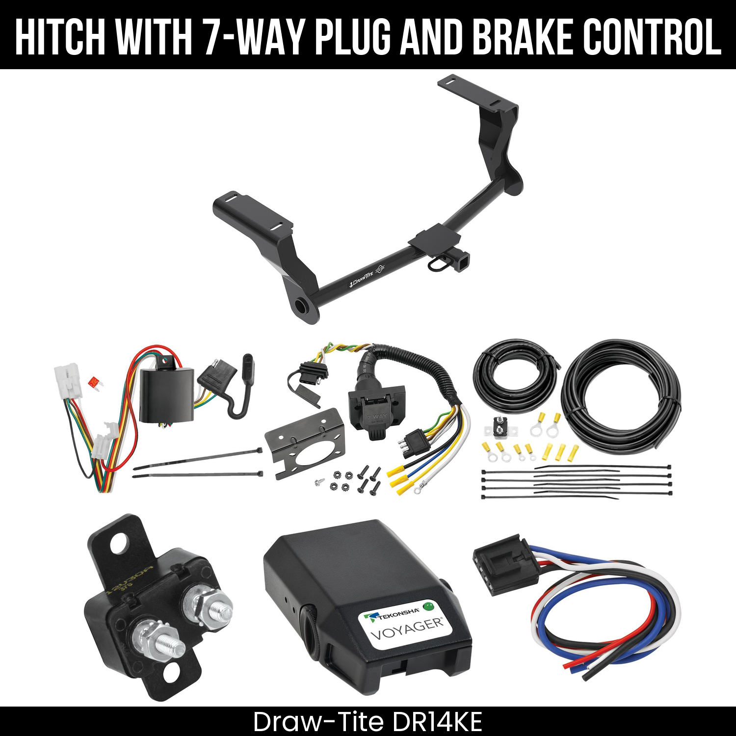 Trailer Hitch , 7-Way , Tekonsha Voyager Brake Control