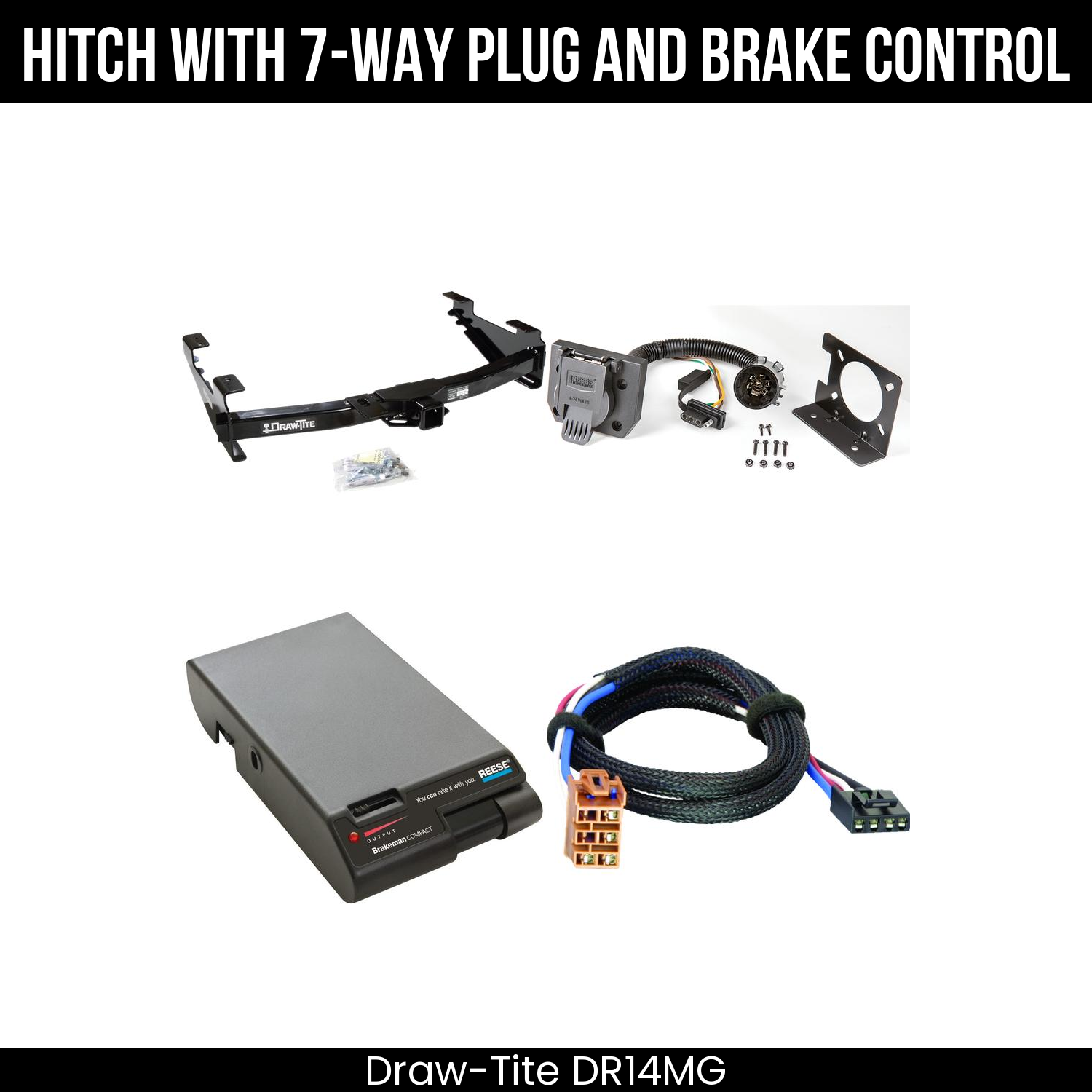 Trailer Hitch , 7-Way , Reese Brakeman Brake Control