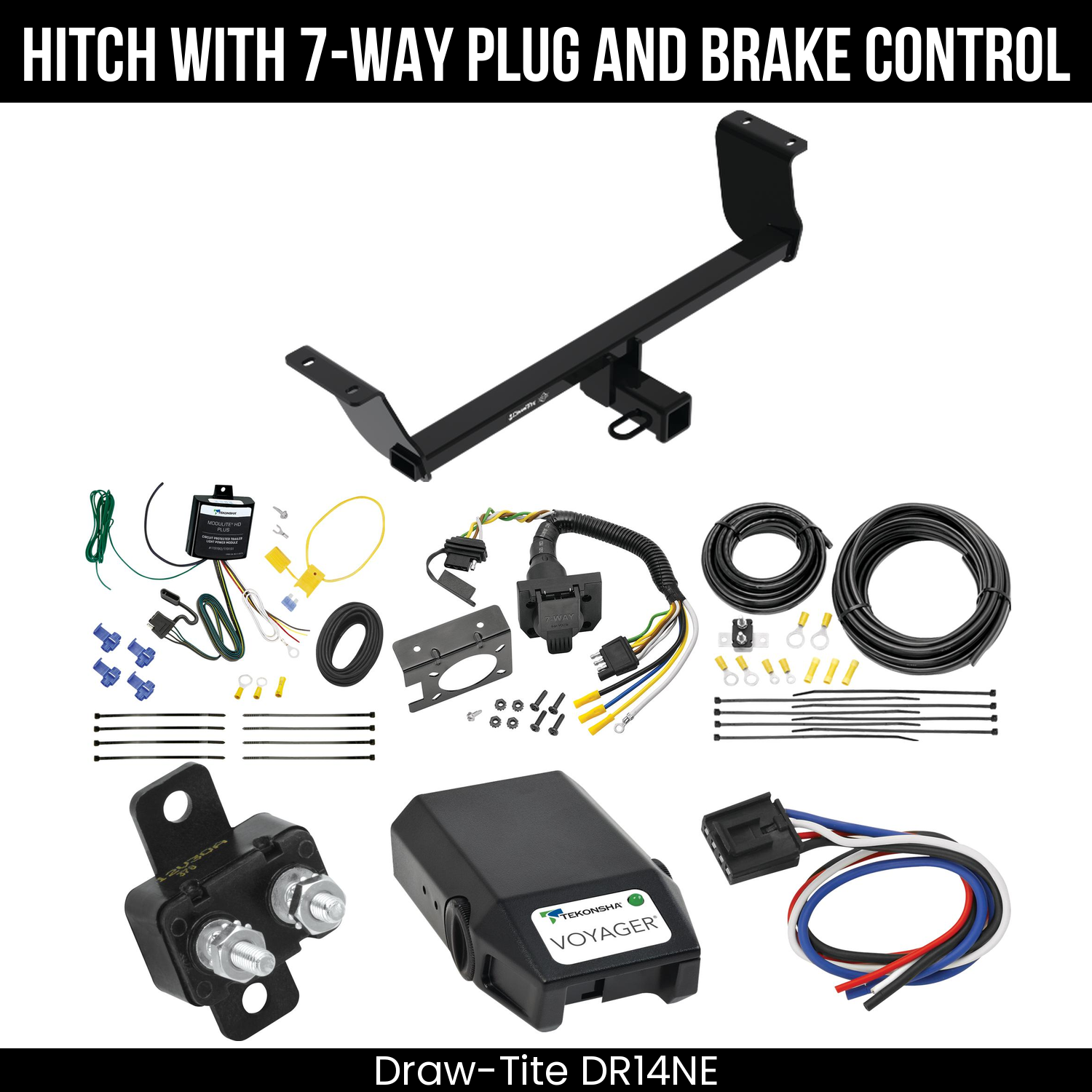 Trailer Hitch , 7-Way , Tekonsha Voyager Brake Control