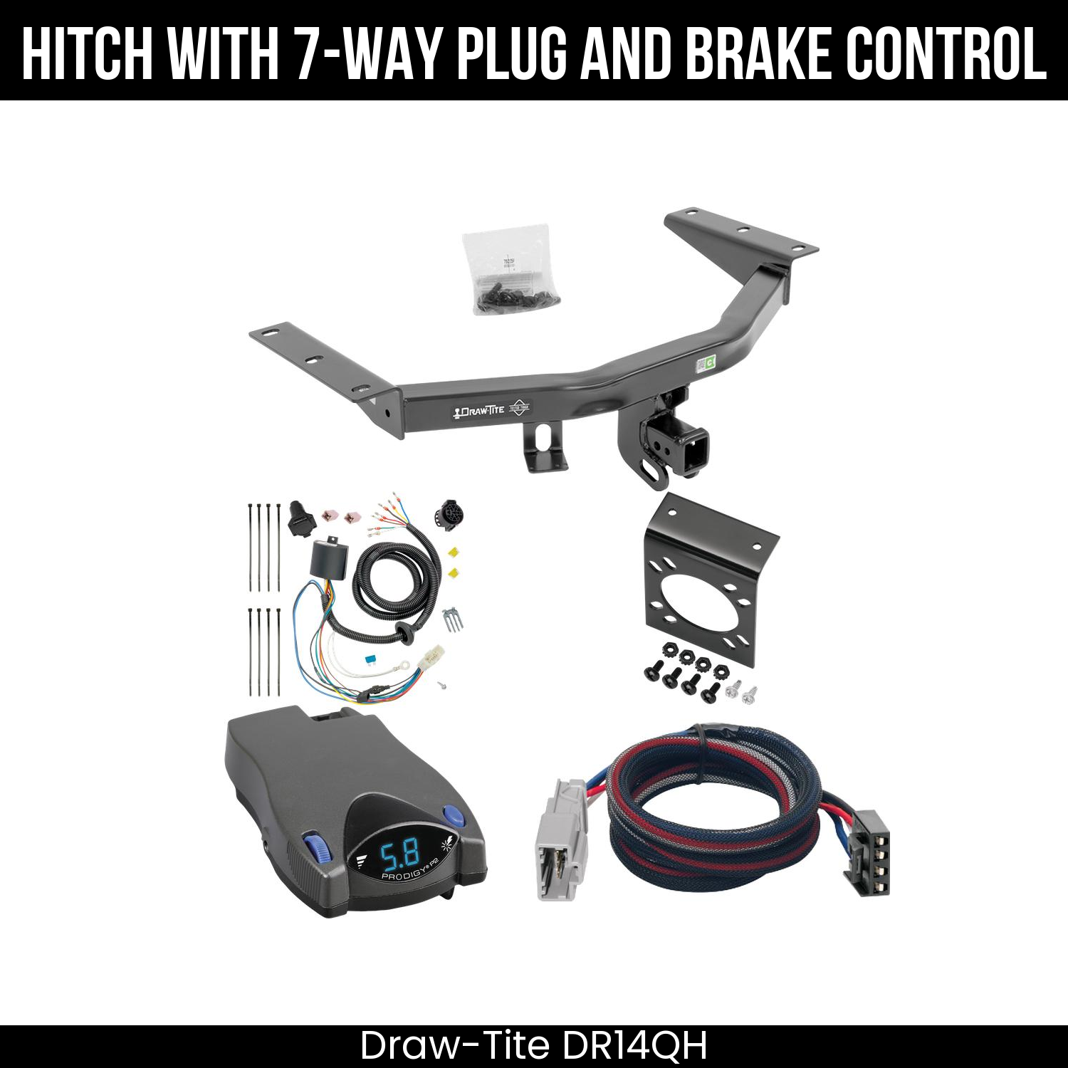 Trailer Hitch , 7-Way , Tekonsha Prodigy P2 Brake Control