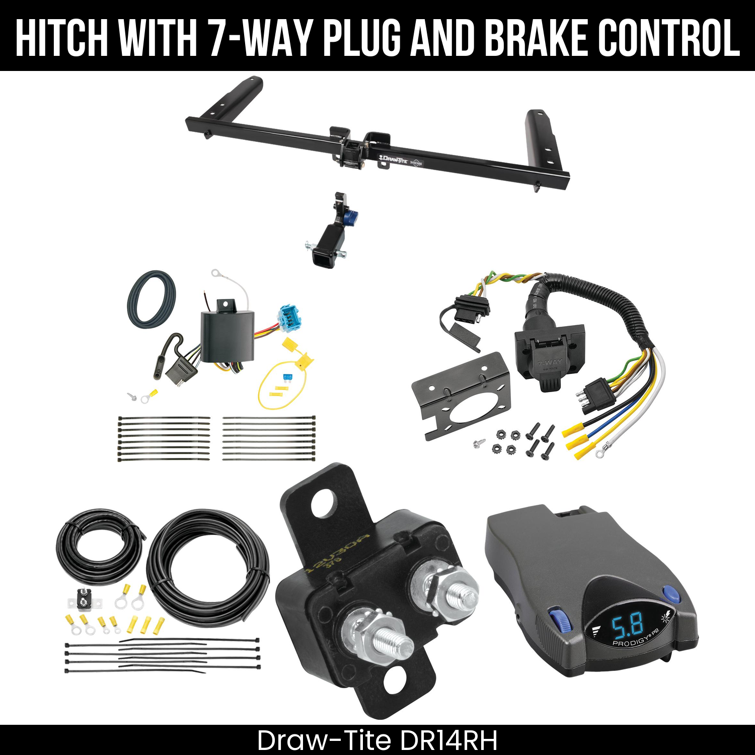 Trailer Hitch , 7-Way , Tekonsha Prodigy P2 Brake Control