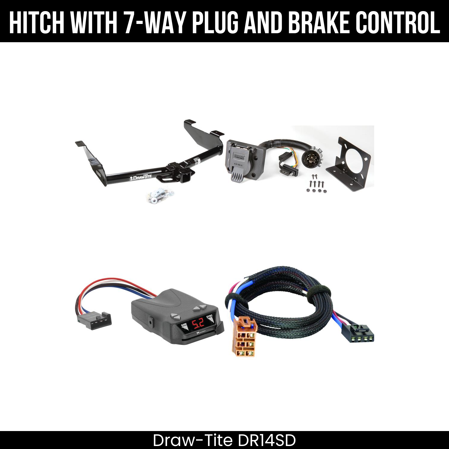 Trailer Hitch , 7-Way , Tekonsha Brakeman IV Brake Control