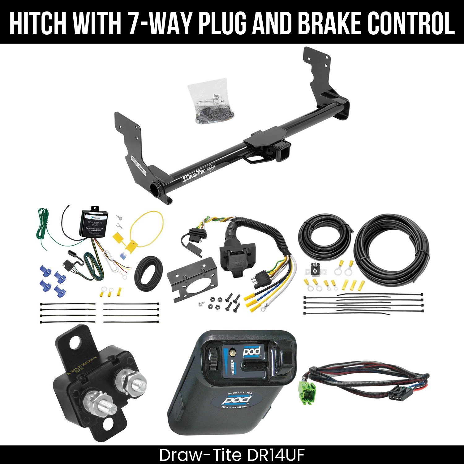Trailer Hitch , 7-Way , Reese POD Brake Control