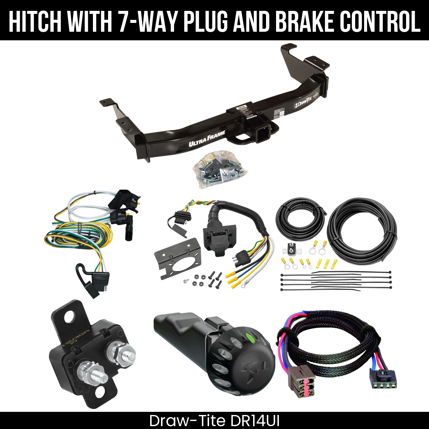 Draw Tite DR14UI Hitch With 7 Way Plug And Brake Control Bundle Featureimg