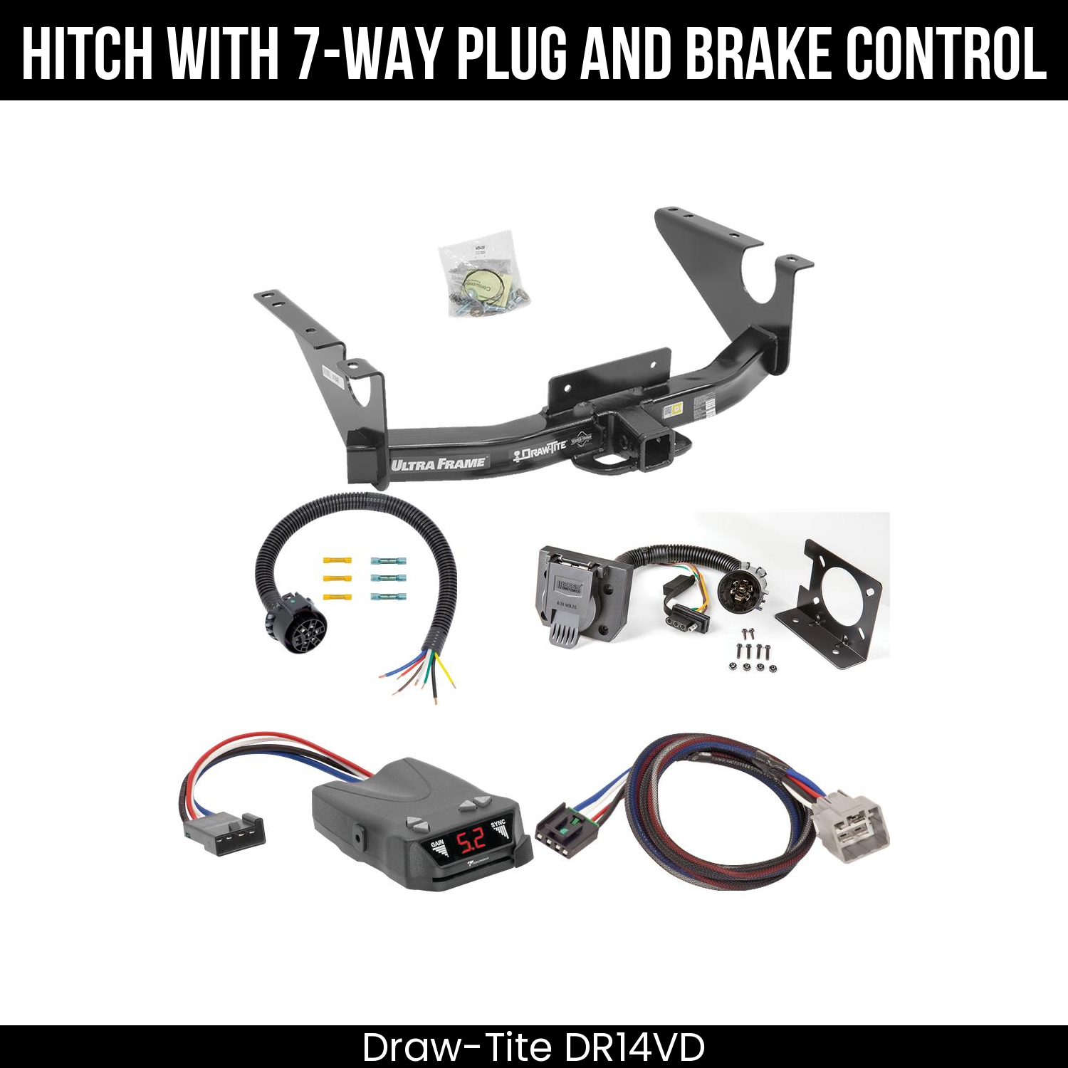 Trailer Hitch , 7-Way , Tekonsha Brakeman IV Brake Control