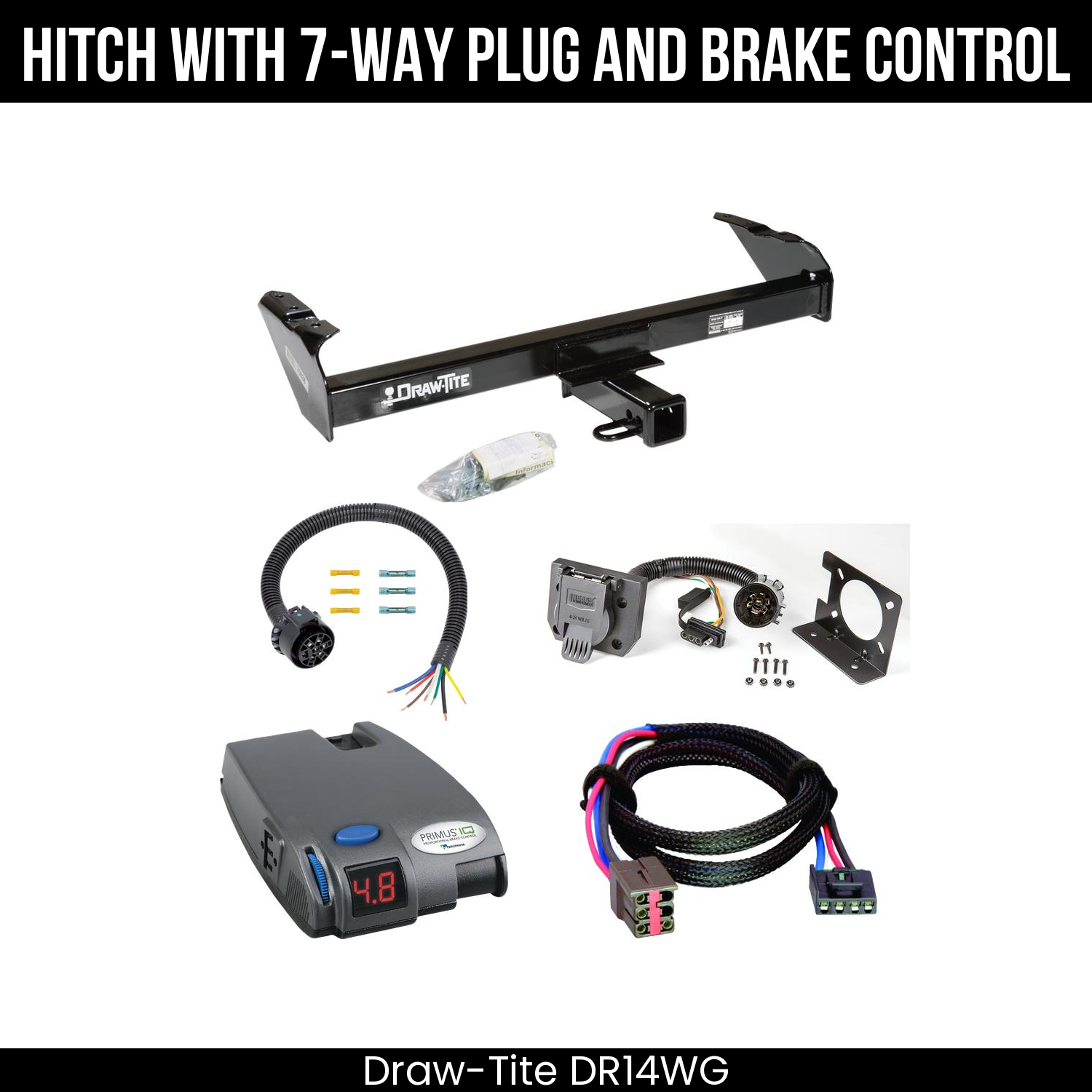 Trailer Hitch , 7-Way , Tekonsha Primus IQ Brake Control