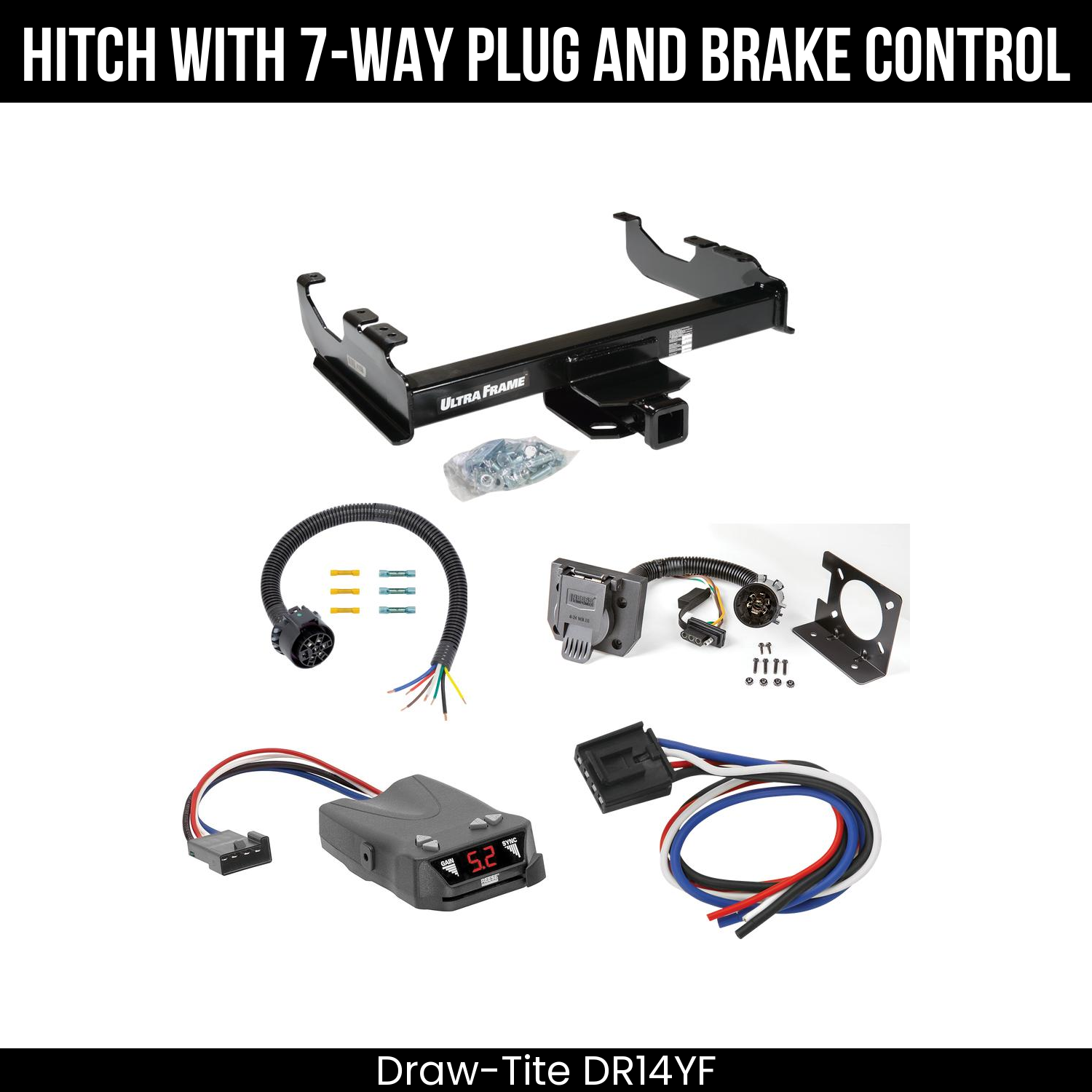 Trailer Hitch , 7-Way , Reese Brakeman IV Brake Control