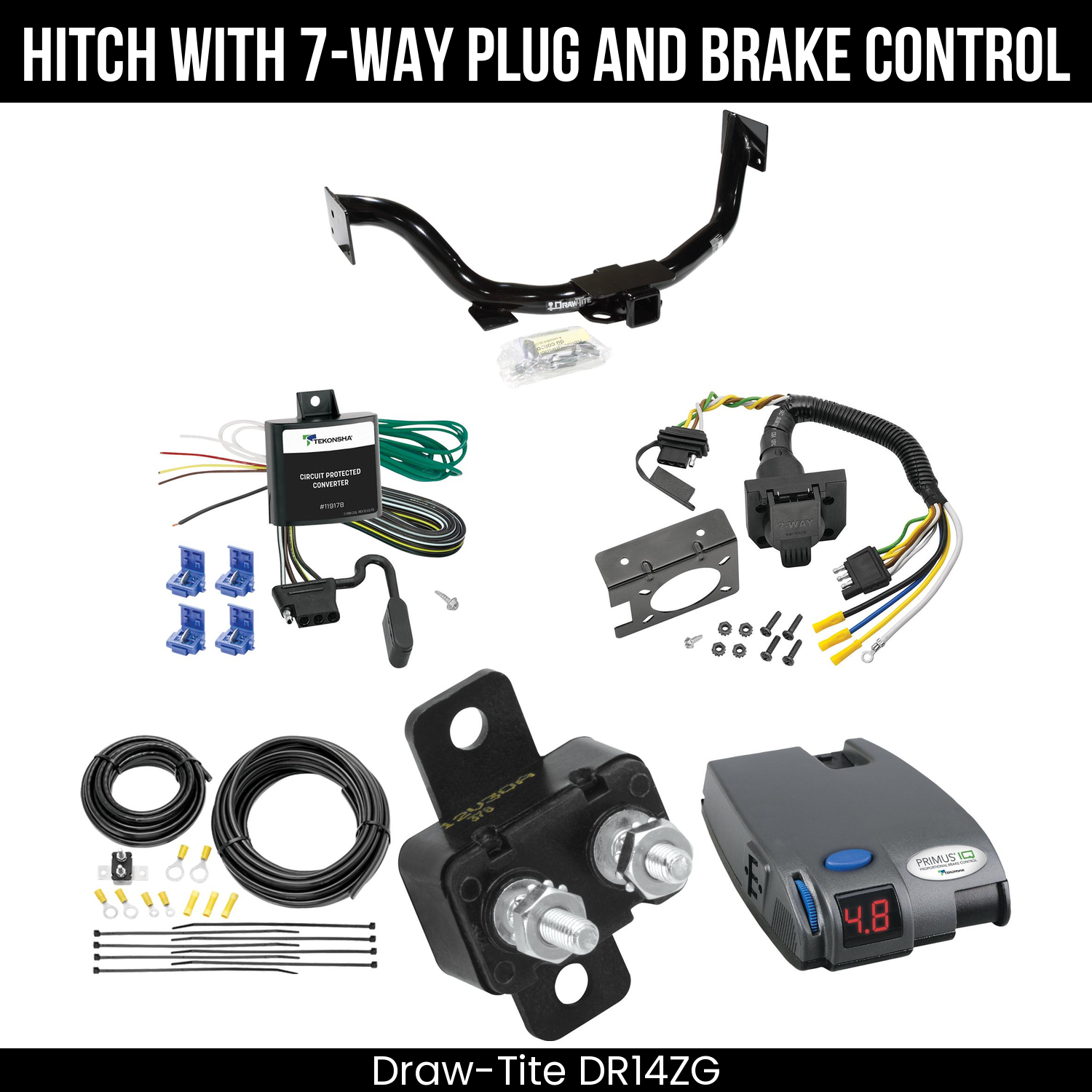 Trailer Hitch , 7-Way , Tekonsha Primus IQ Brake Control