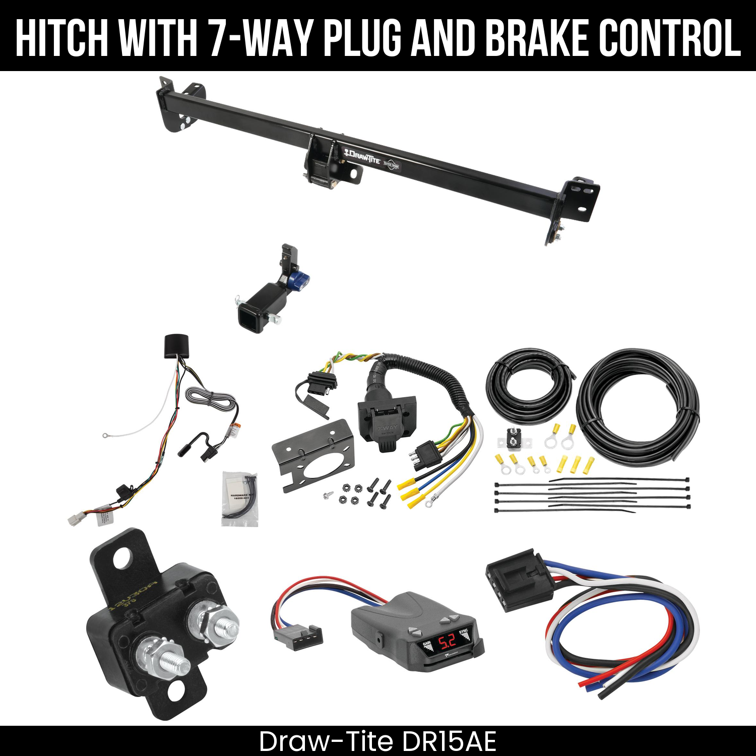 Trailer Hitch , 7-Way , Tekonsha Brakeman IV Brake Control