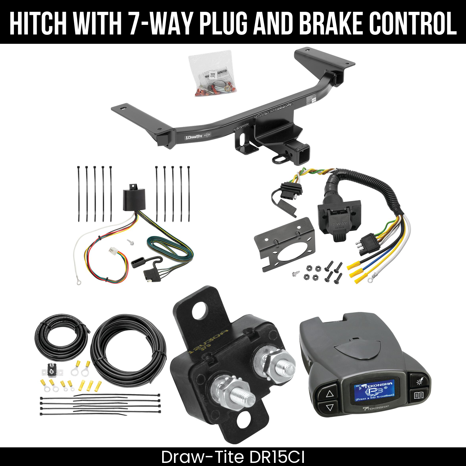 Trailer Hitch , 7-Way , Tekonsha Prodigy P3 Brake Control
