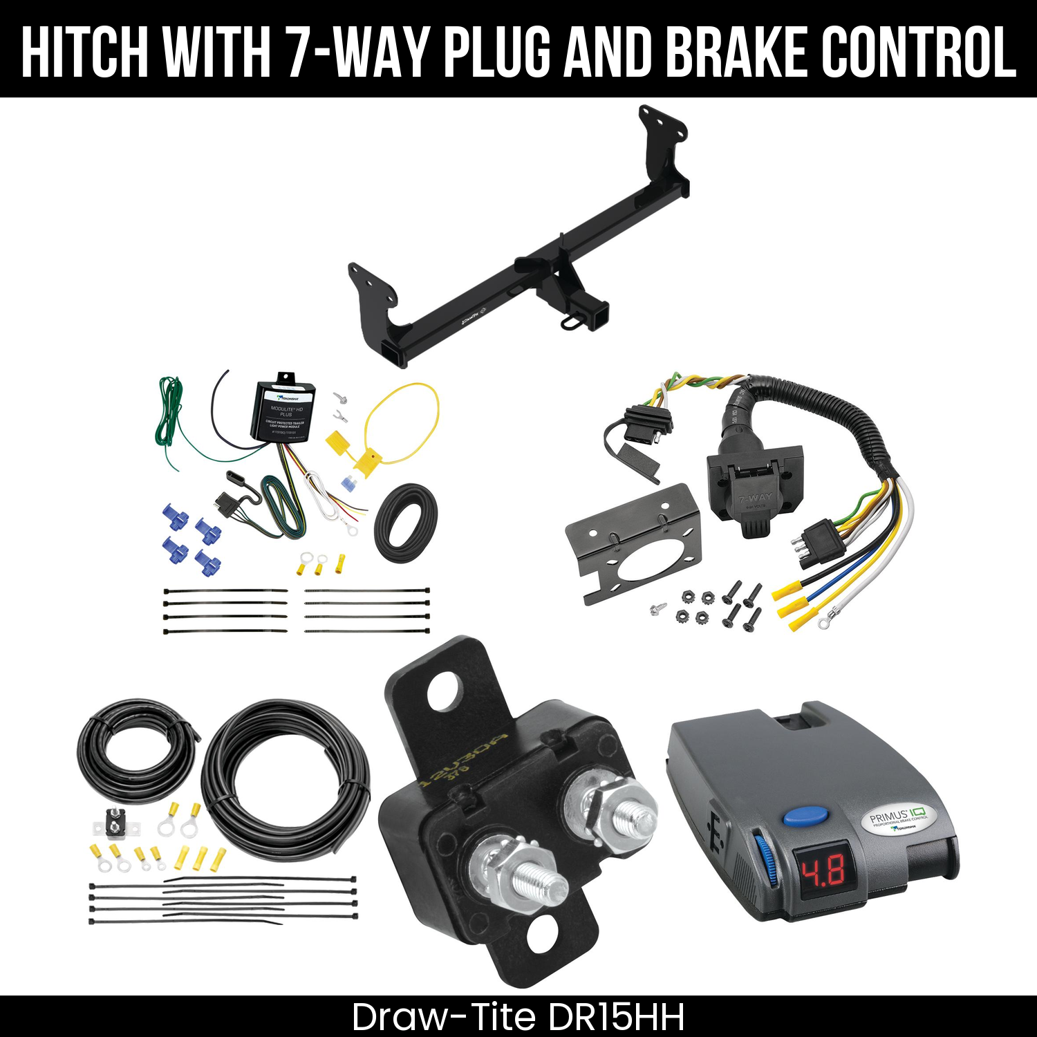Trailer Hitch , 7-Way , Tekonsha Primus IQ Brake Control
