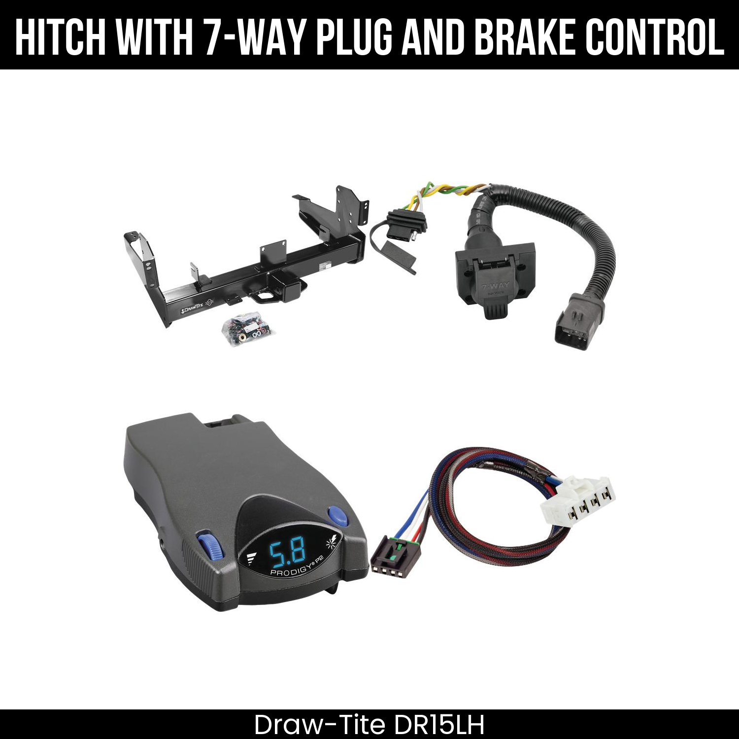 Trailer Hitch , 7-Way , Tekonsha Prodigy P2 Brake Control