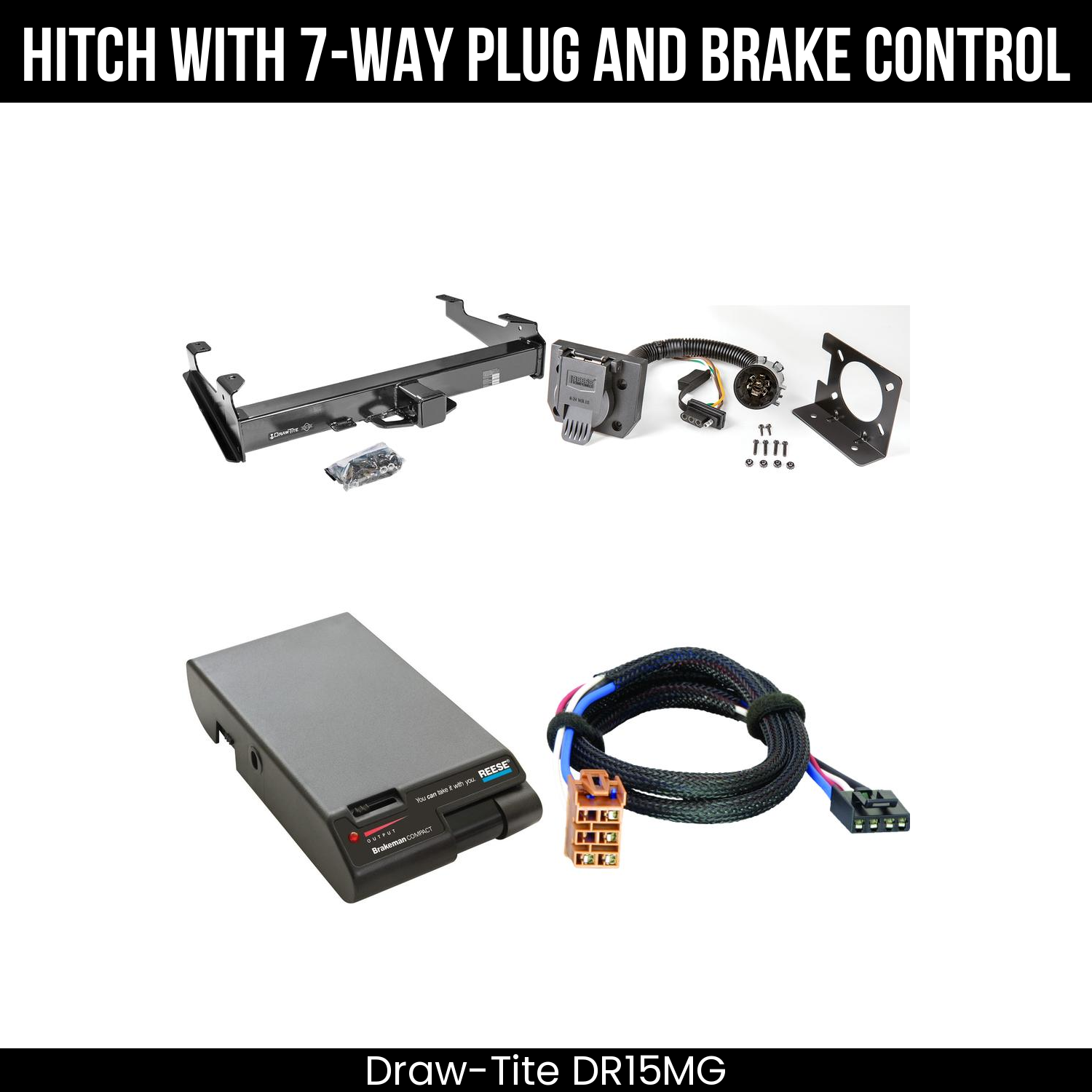 Trailer Hitch , 7-Way , Reese Brakeman Brake Control