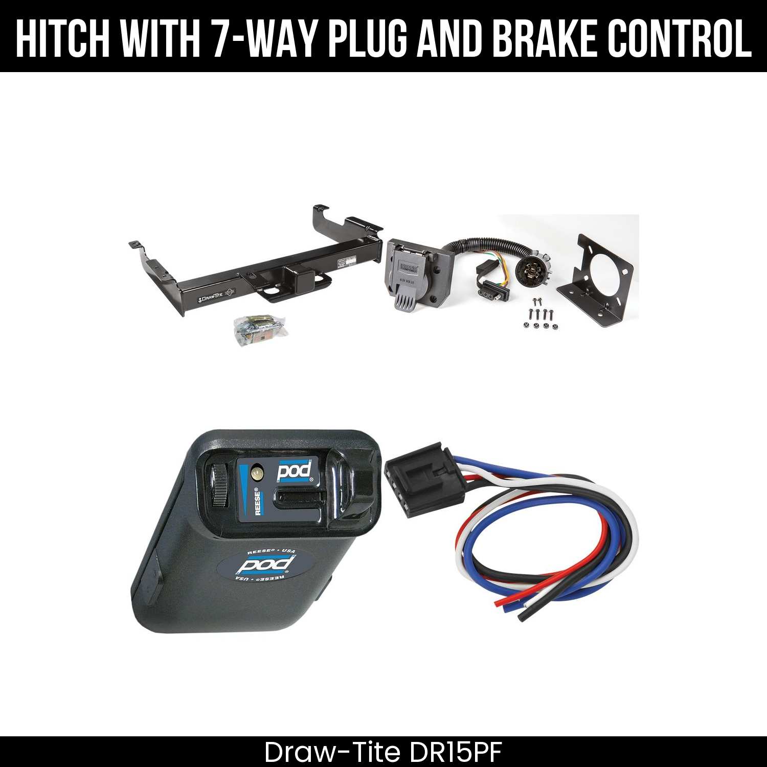 Trailer Hitch , 7-Way , Reese POD Brake Control