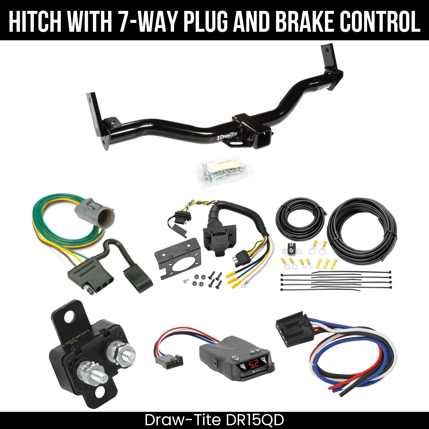 Trailer Hitch , 7-Way , Tekonsha Brakeman IV Brake Control