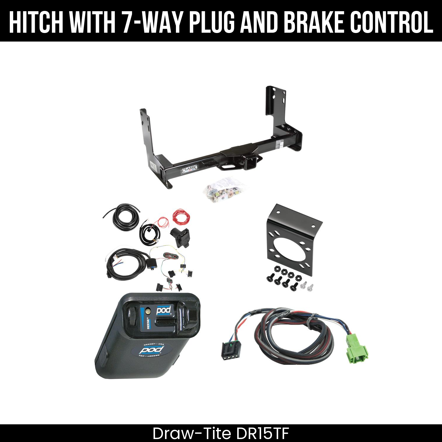Trailer Hitch , 7-Way , Reese POD Brake Control