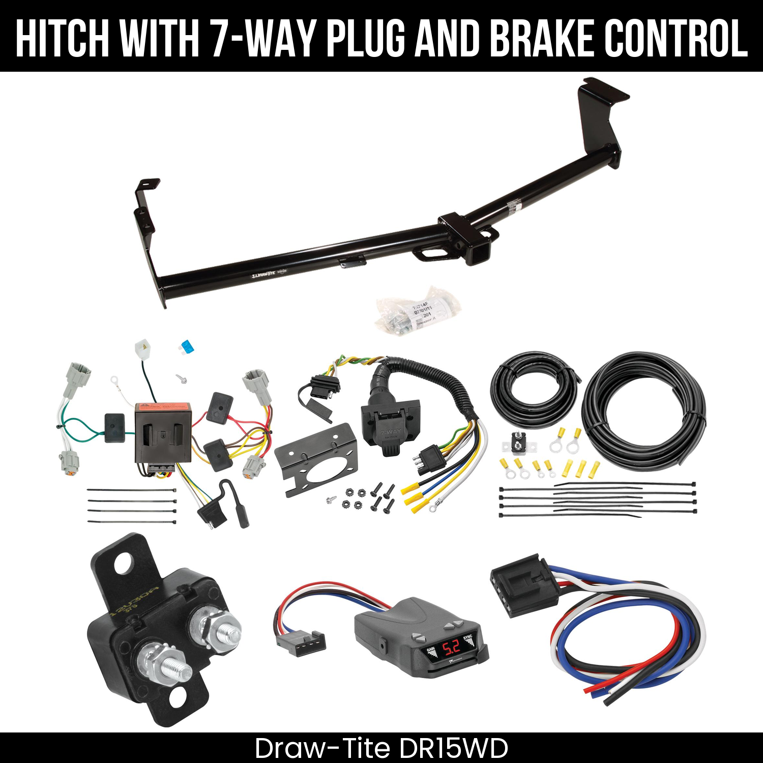 Trailer Hitch , 7-Way , Tekonsha Brakeman IV Brake Control