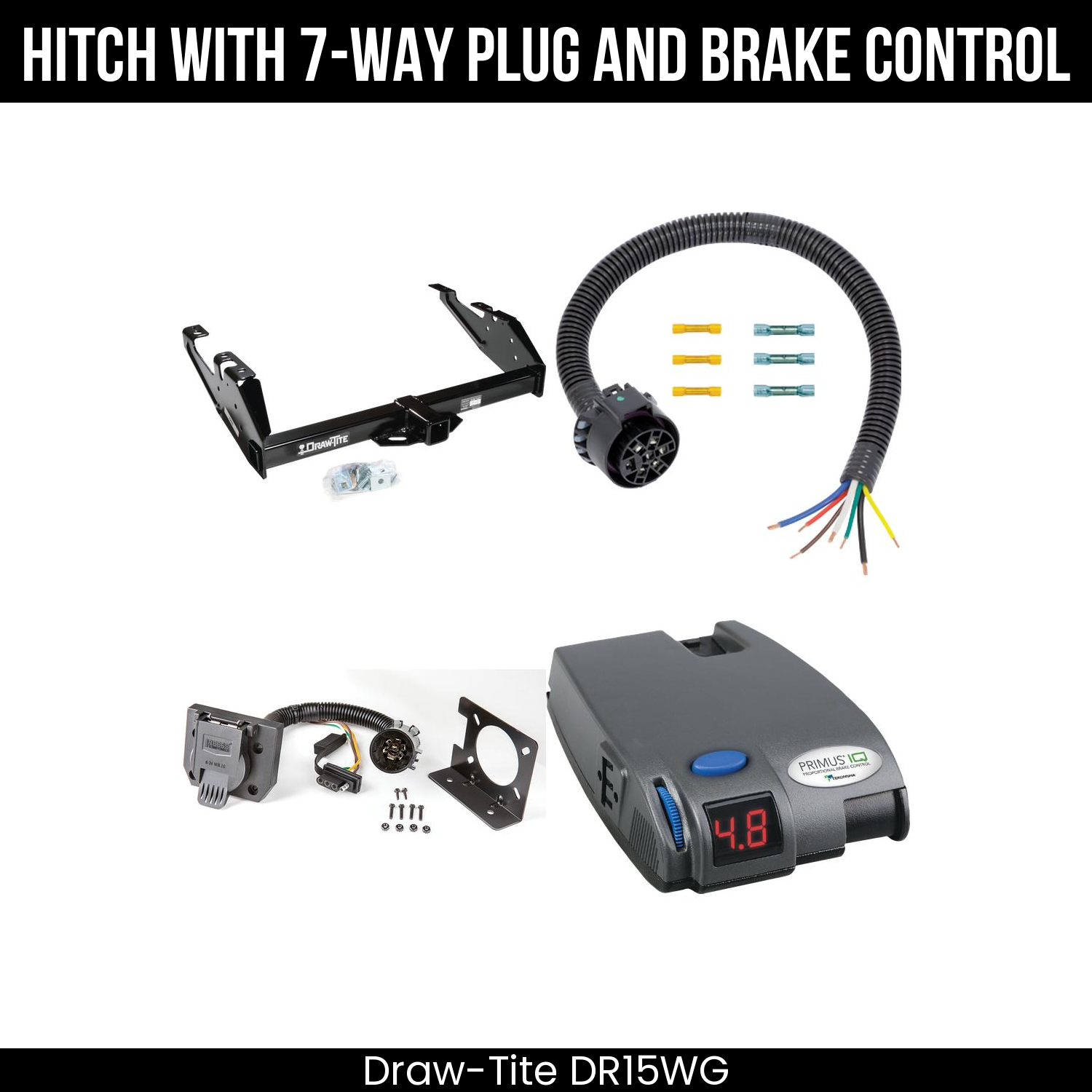Trailer Hitch , 7-Way , Tekonsha Primus IQ Brake Control