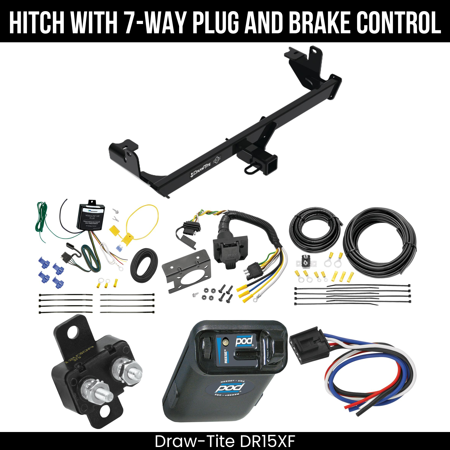 Trailer Hitch , 7-Way , Reese POD Brake Control