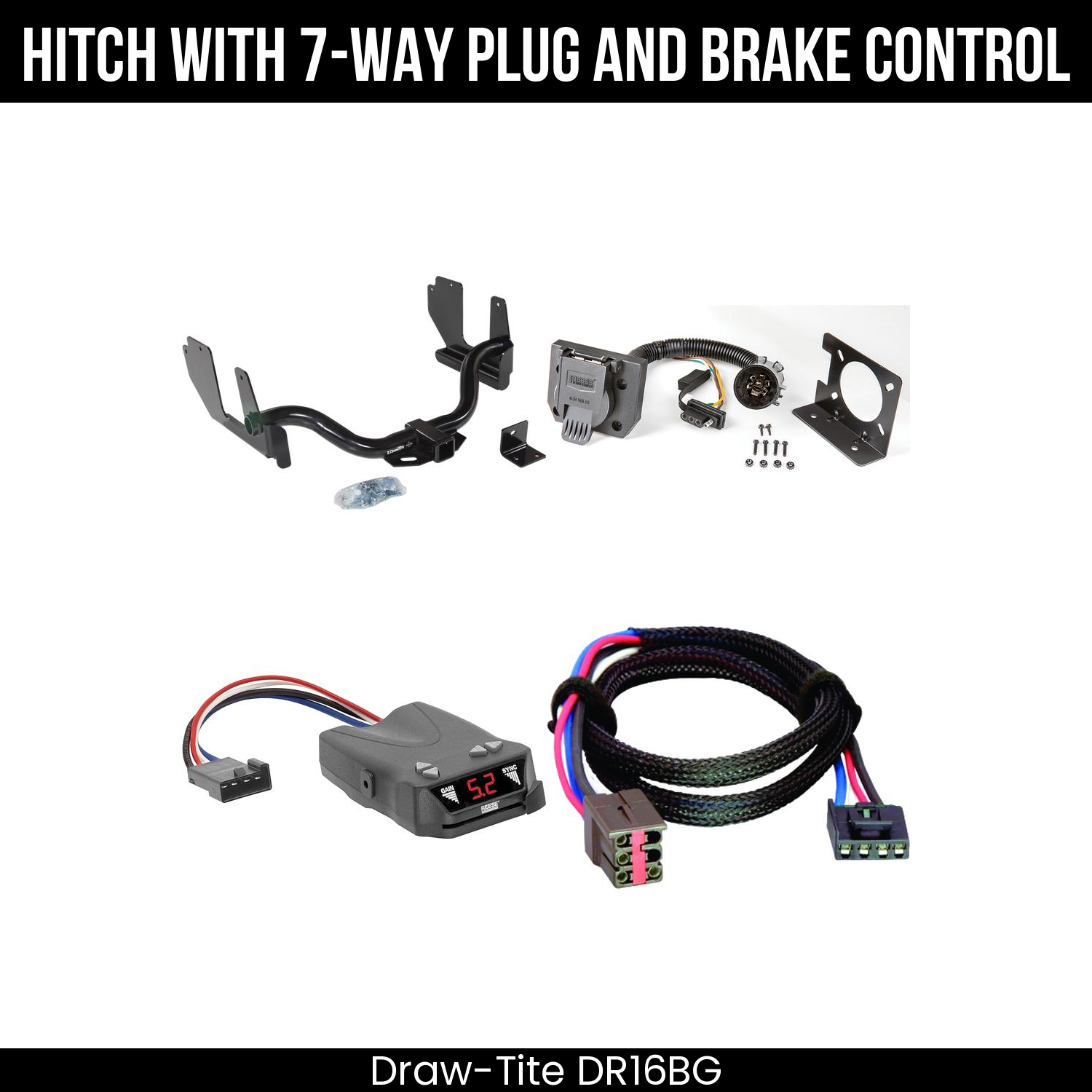 Trailer Hitch , 7-Way , Reese Brakeman IV Brake Control