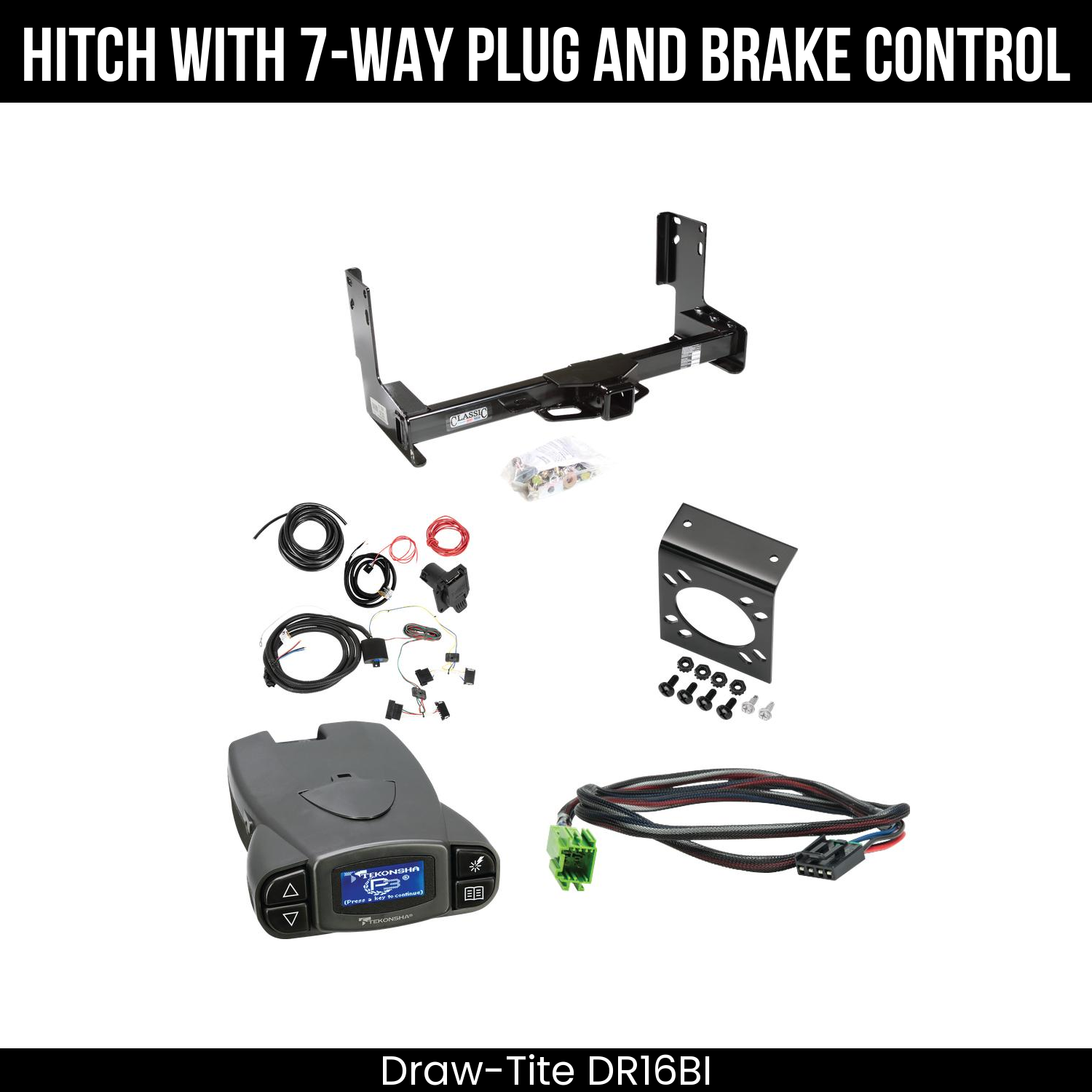 Trailer Hitch , 7-Way , Tekonsha Prodigy P3 Brake Control