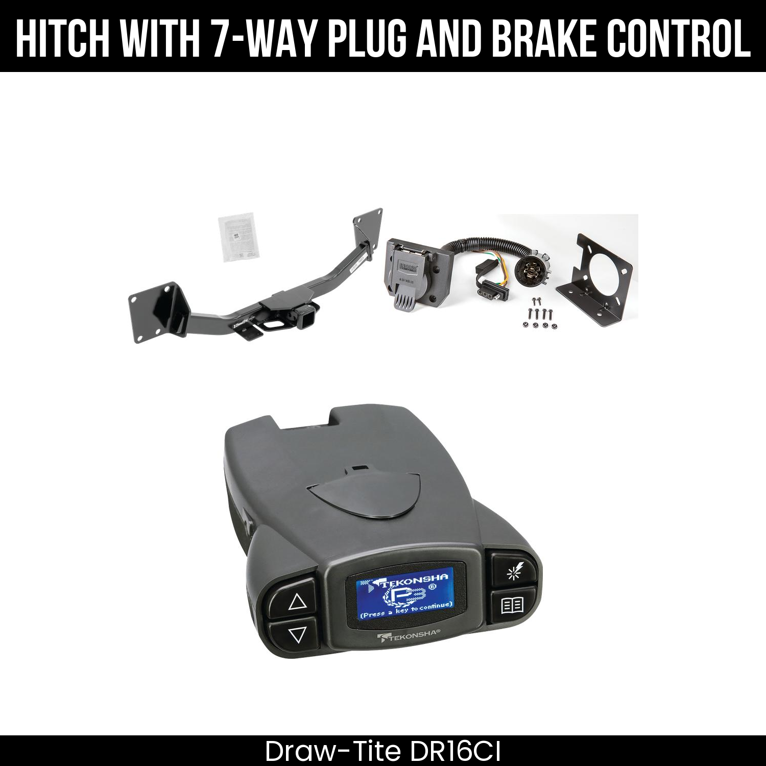 Trailer Hitch , 7-Way , Tekonsha Prodigy P3 Brake Control
