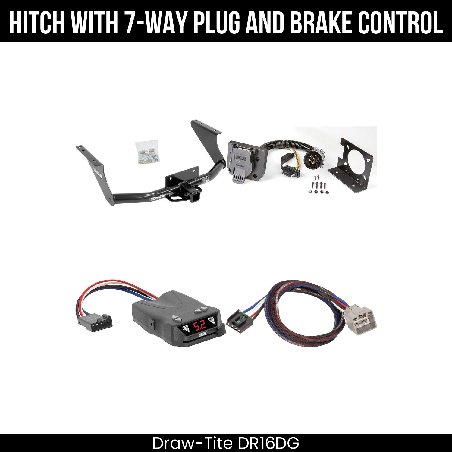 Trailer Hitch , 7-Way , Reese Brakeman IV Brake Control
