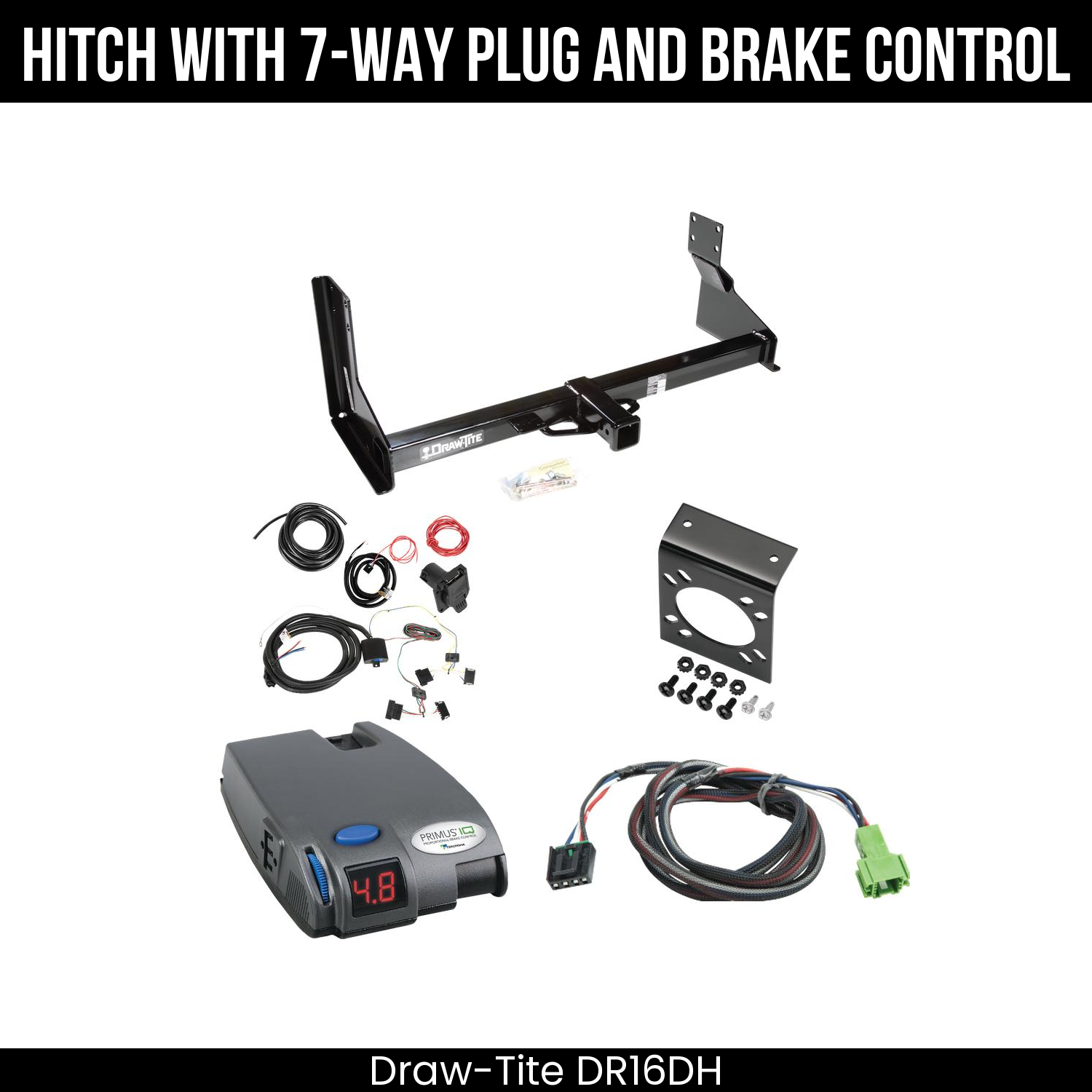 Trailer Hitch , 7-Way , Tekonsha Primus IQ Brake Control