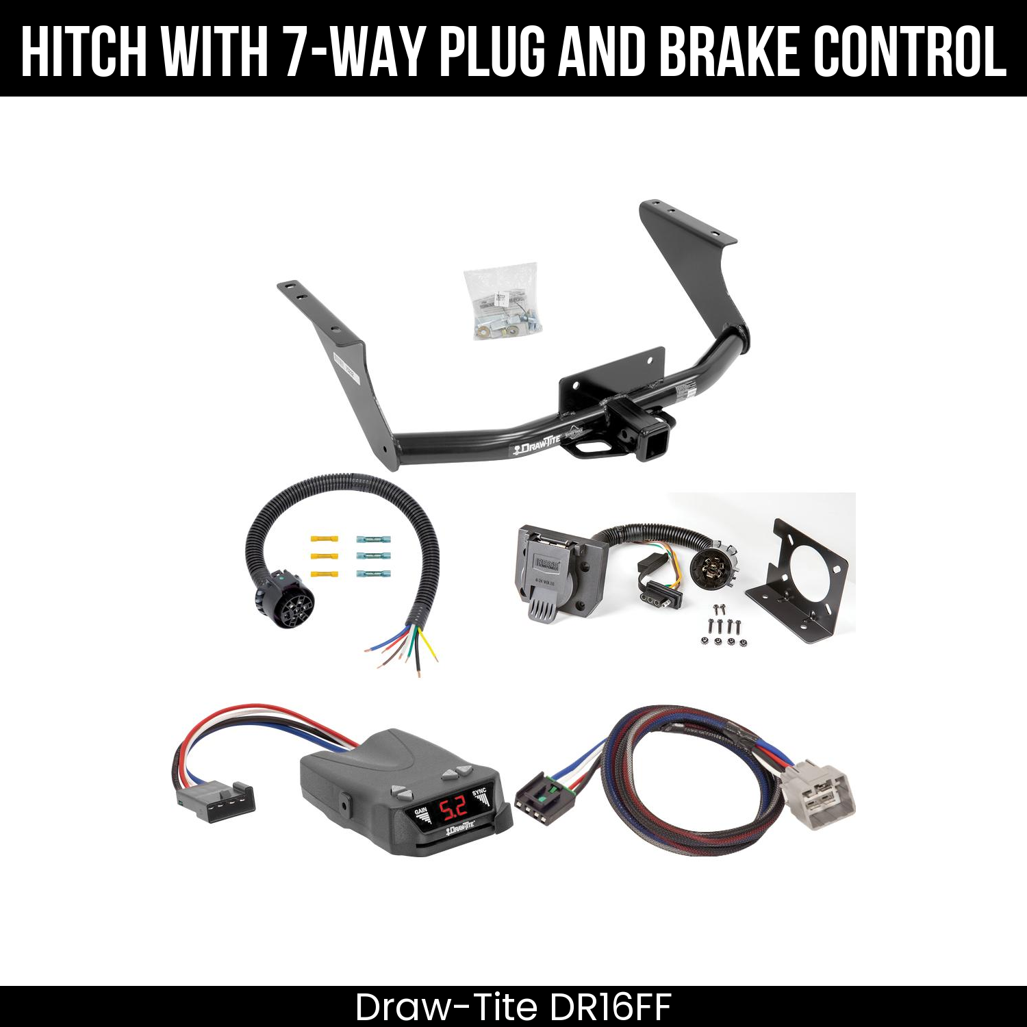 Trailer Hitch , 7-Way , Draw-Tite Activator IV Brake Control