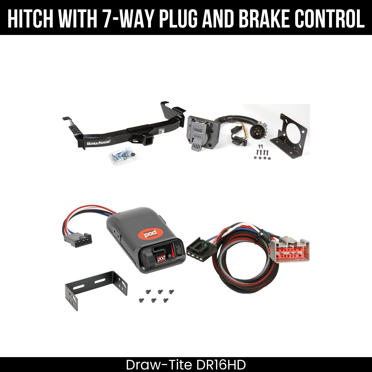 Trailer Hitch , 7-Way , Pro Series POD Brake Control