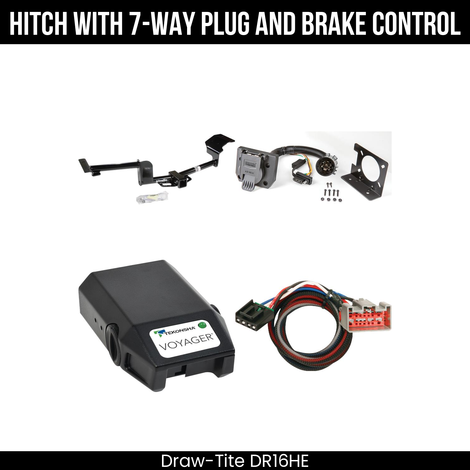Trailer Hitch , 7-Way , Tekonsha Voyager Brake Control