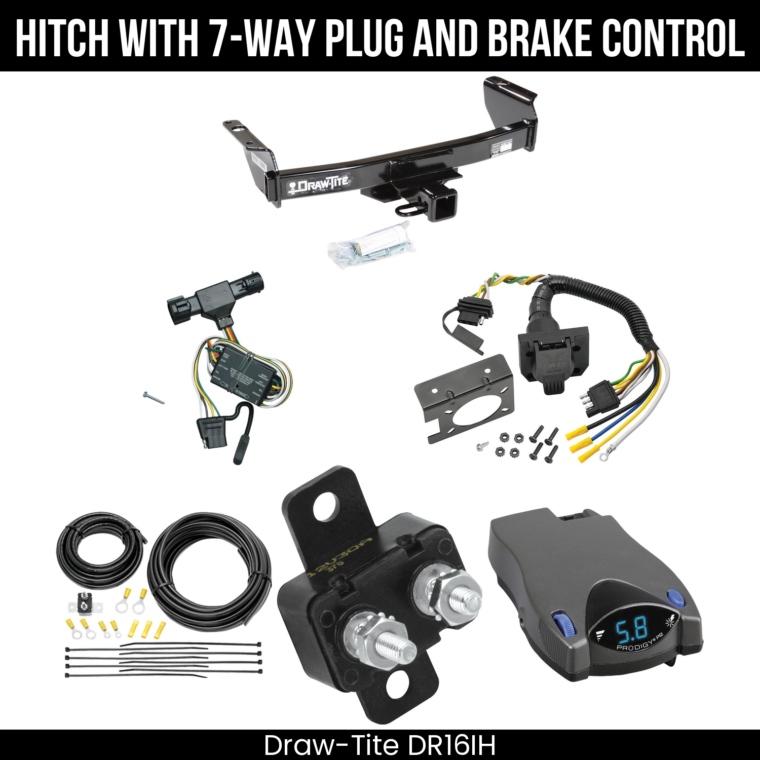 Trailer Hitch , 7-Way , Tekonsha Prodigy P2 Brake Control