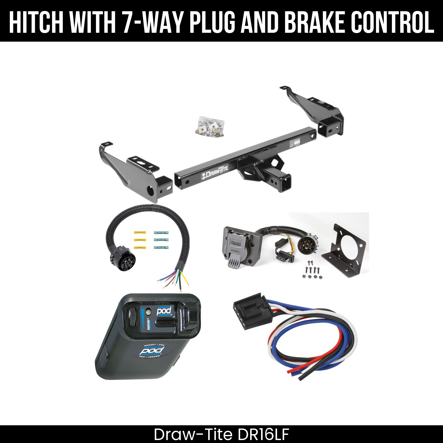 Trailer Hitch , 7-Way , Reese POD Brake Control