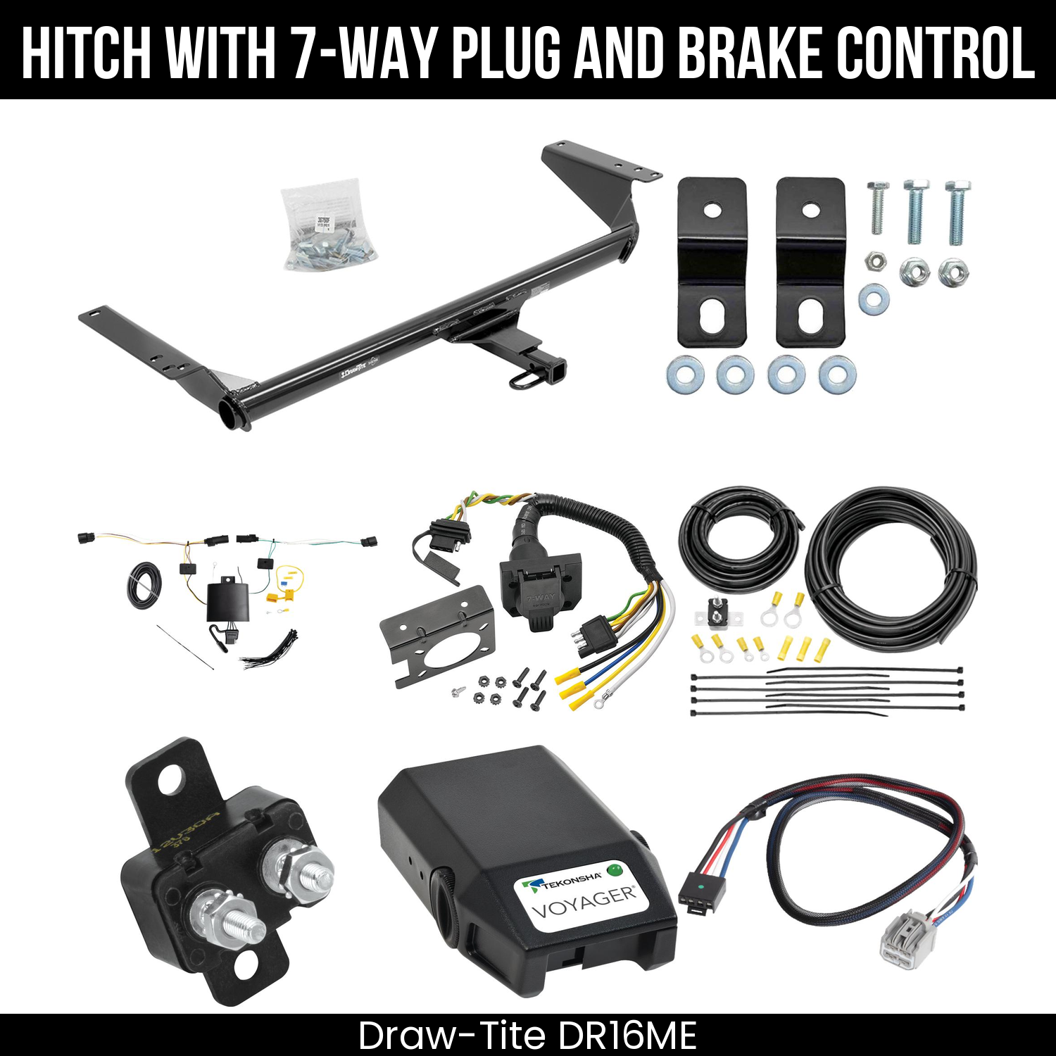 Trailer Hitch , 7-Way , Tekonsha Voyager Brake Control