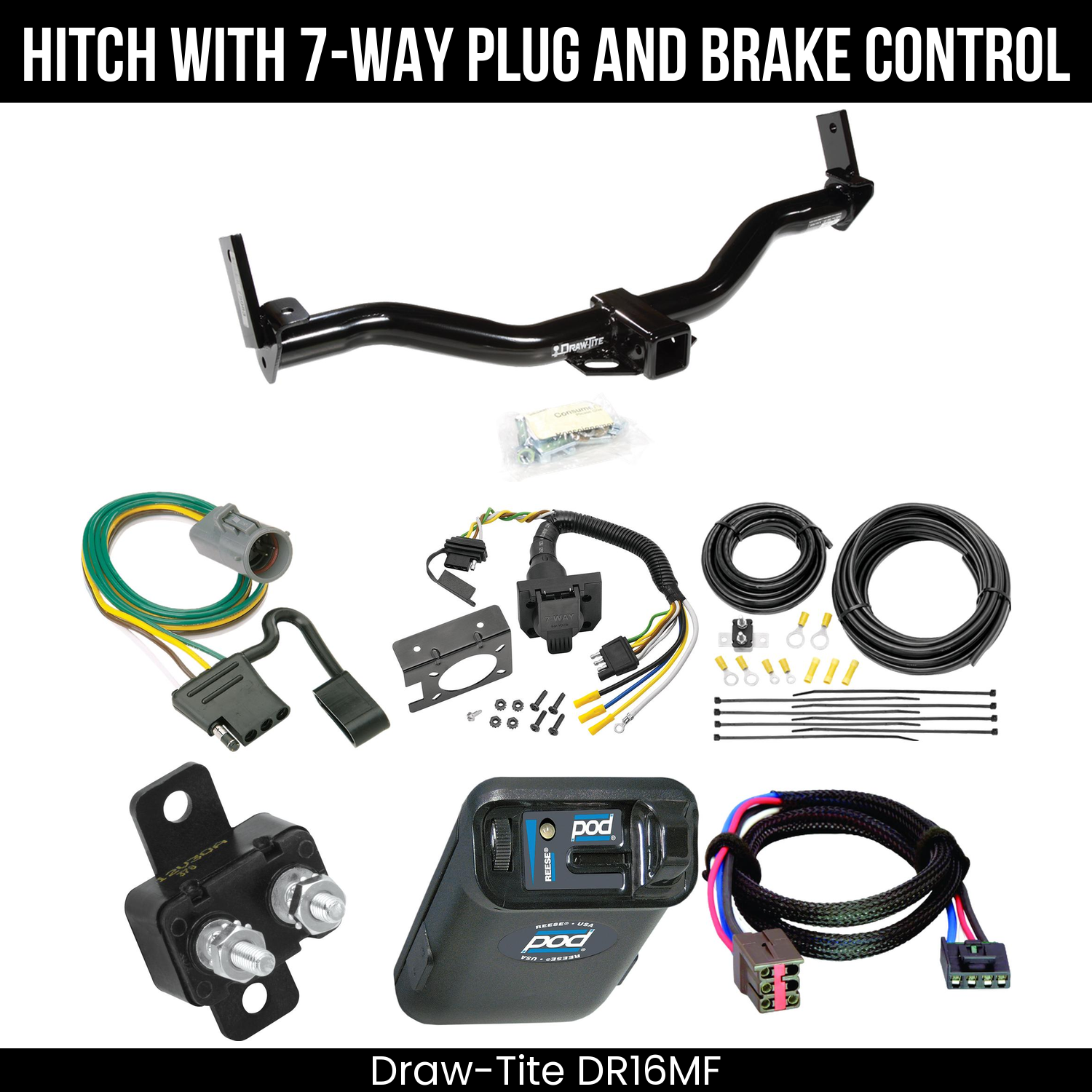 Trailer Hitch , 7-Way , Reese POD Brake Control