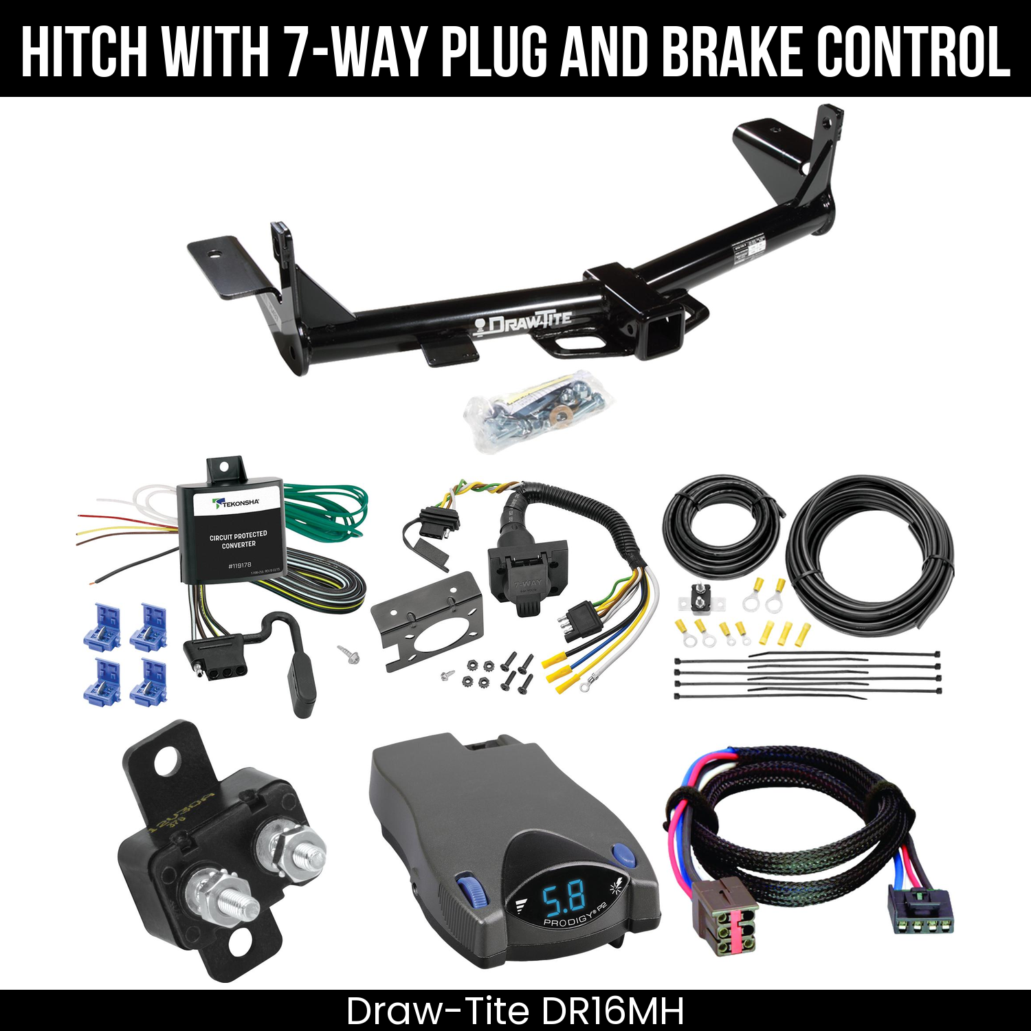 Trailer Hitch , 7-Way , Tekonsha Prodigy P2 Brake Control