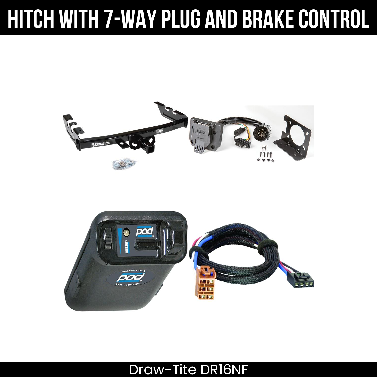 Trailer Hitch , 7-Way , Reese POD Brake Control