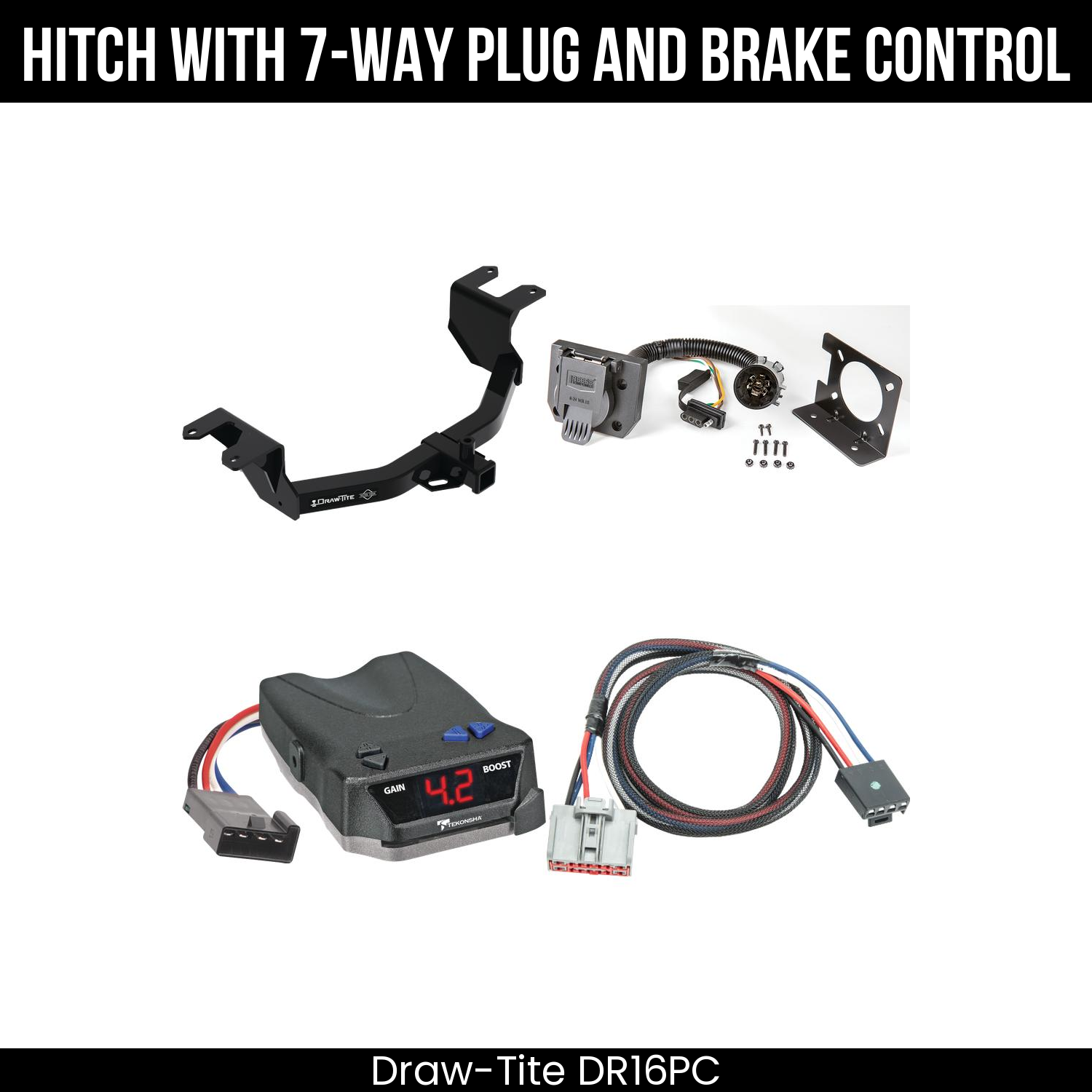 Trailer Hitch , 7-Way , Tekonsha Brake EVN Control