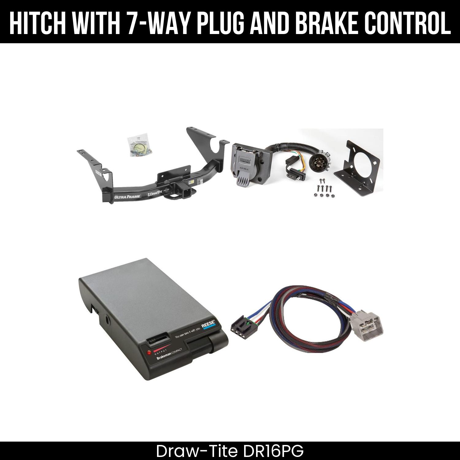 Trailer Hitch , 7-Way , Reese Brakeman Brake Control
