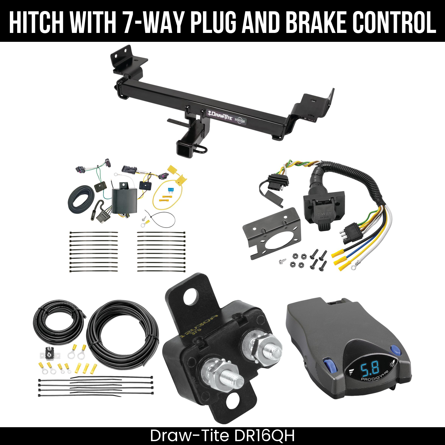 Trailer Hitch , 7-Way , Tekonsha Prodigy P2 Brake Control