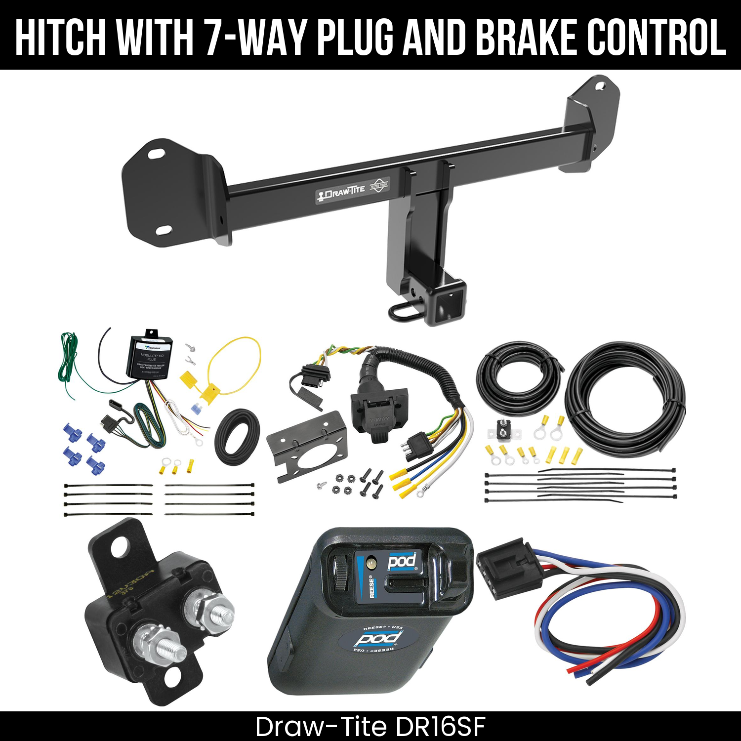 Trailer Hitch , 7-Way , Reese POD Brake Control